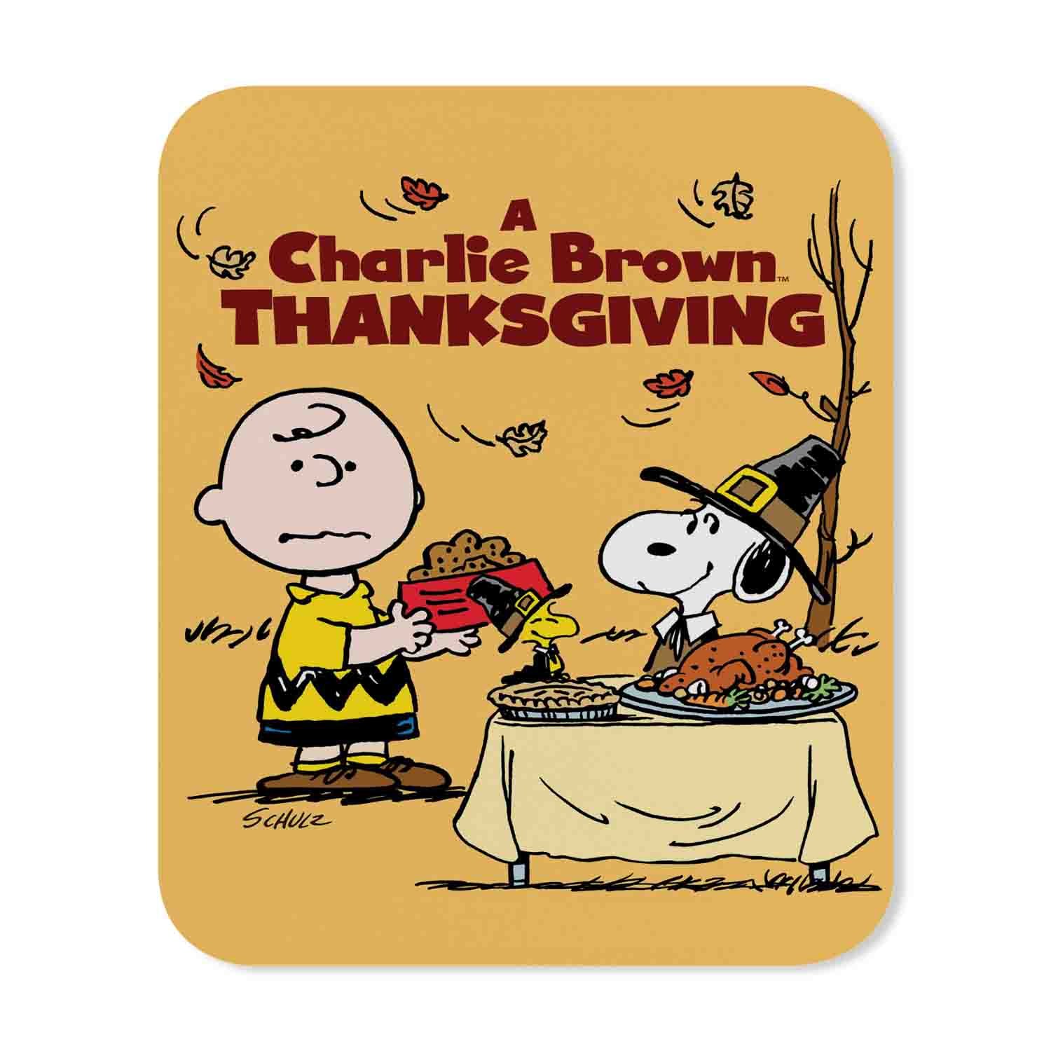 Blackdop A Charlie Brown Thanksgiving Mouse Pad