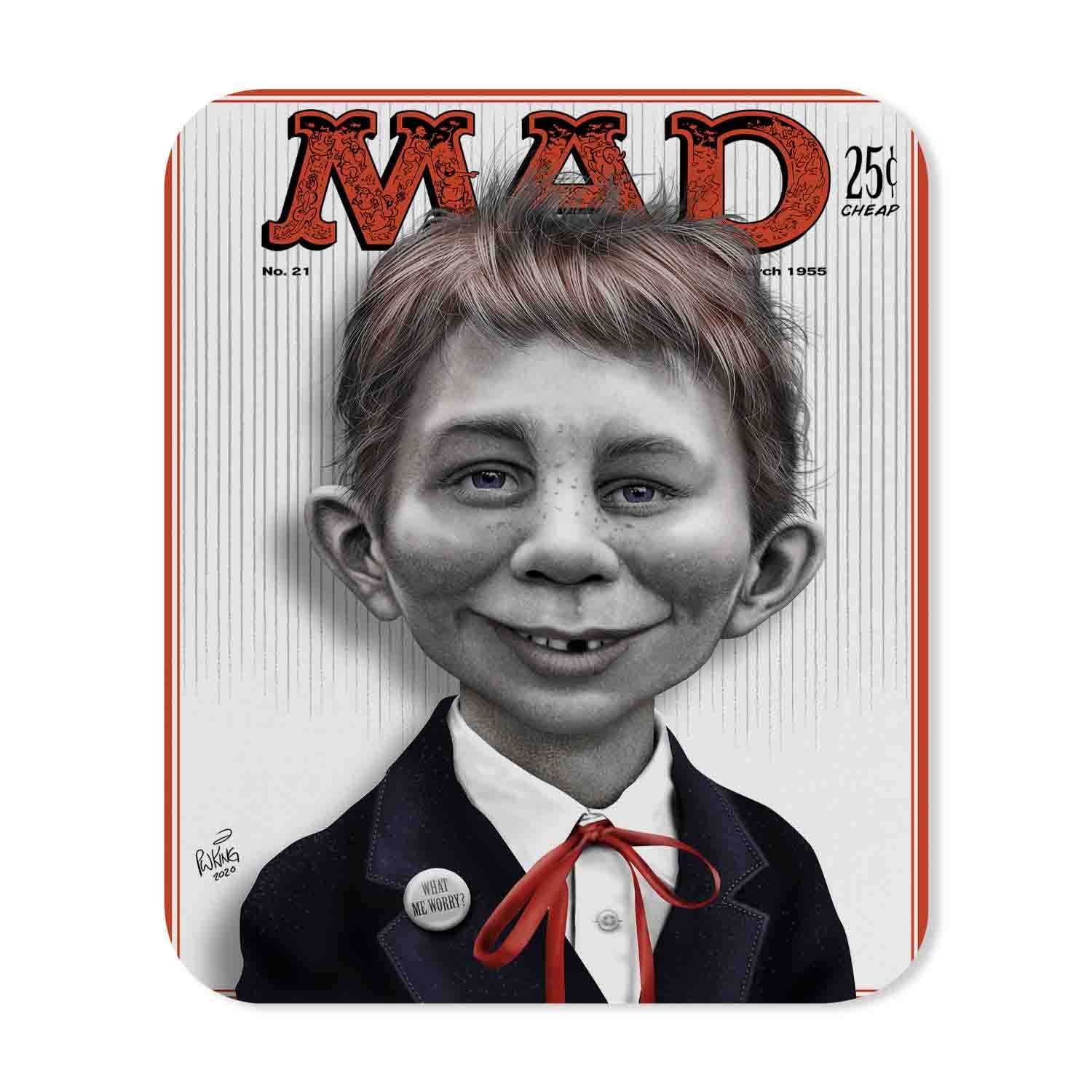 Blackdop Alfred E Neuman Caricature Mouse Pad