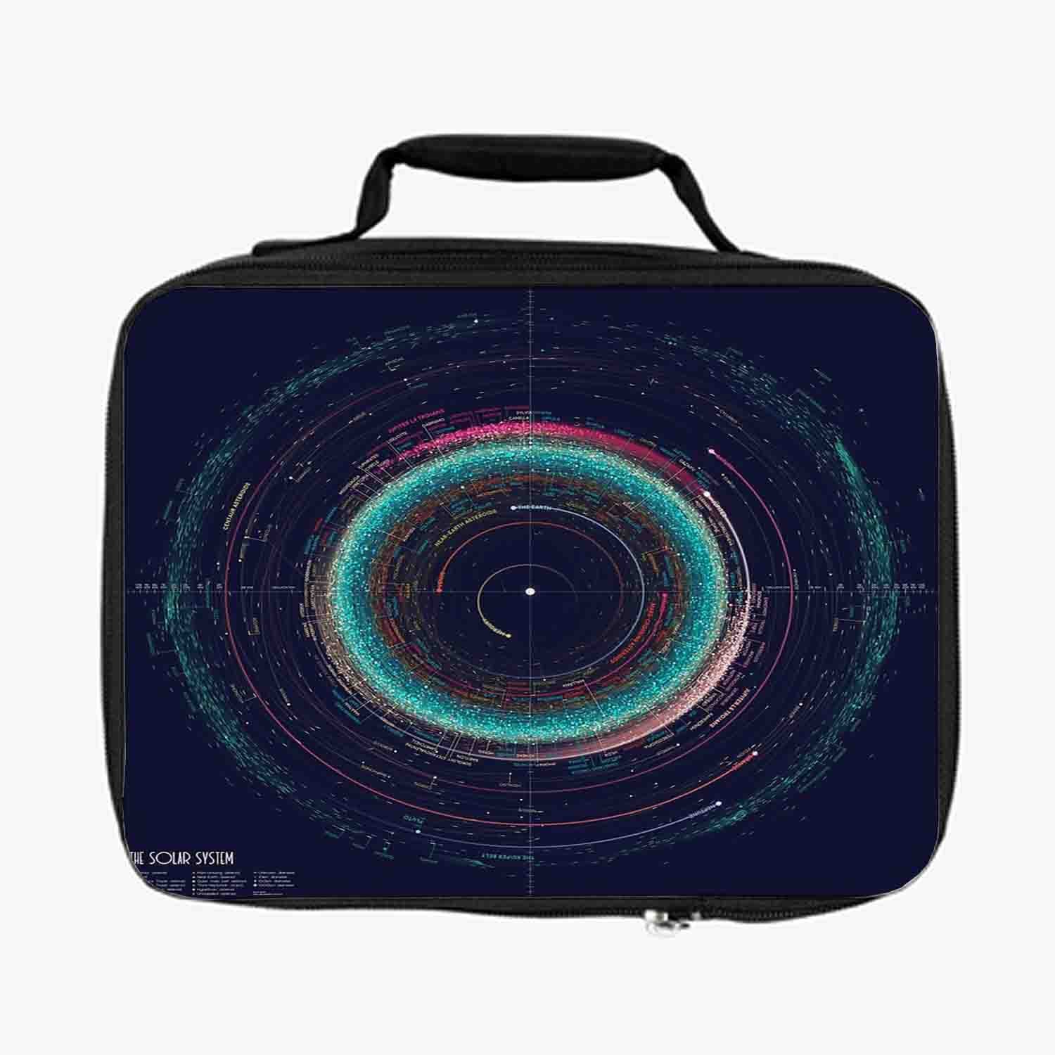 Blackdop Asteroid of the Solar System Lunch Bag