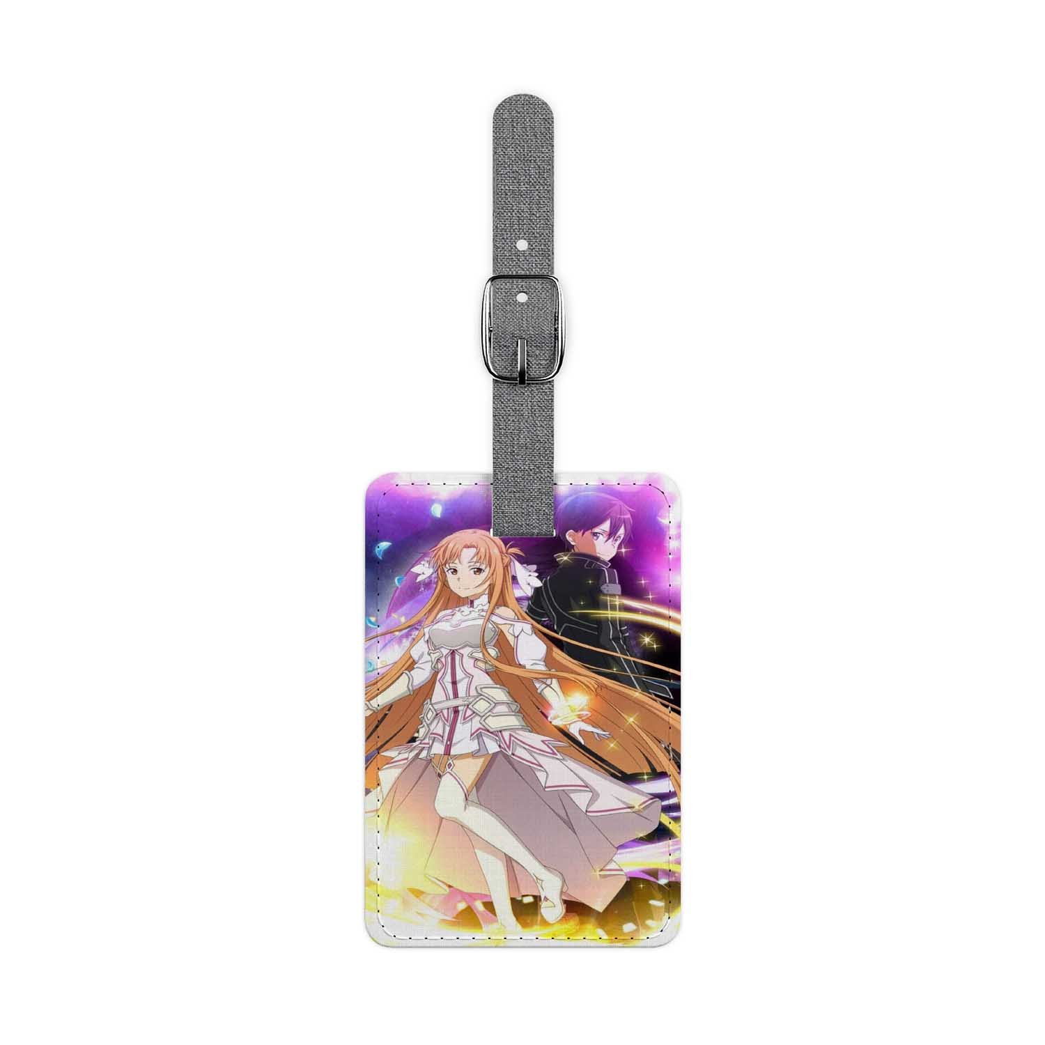 Blackdop Asuna Kirito Sword Art Online Luggage Tag