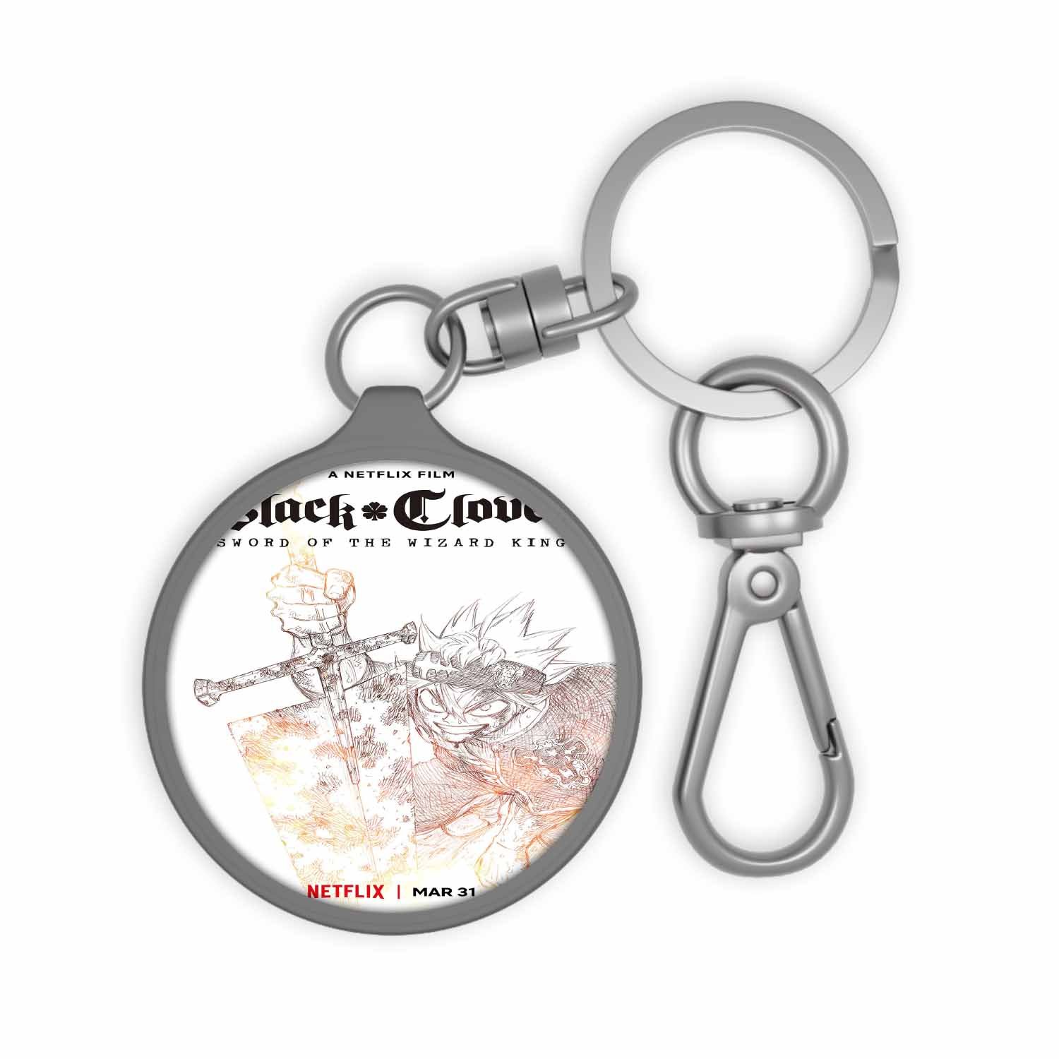 Blackdop Black Clover Sword of The Wizard King Keyring Tag