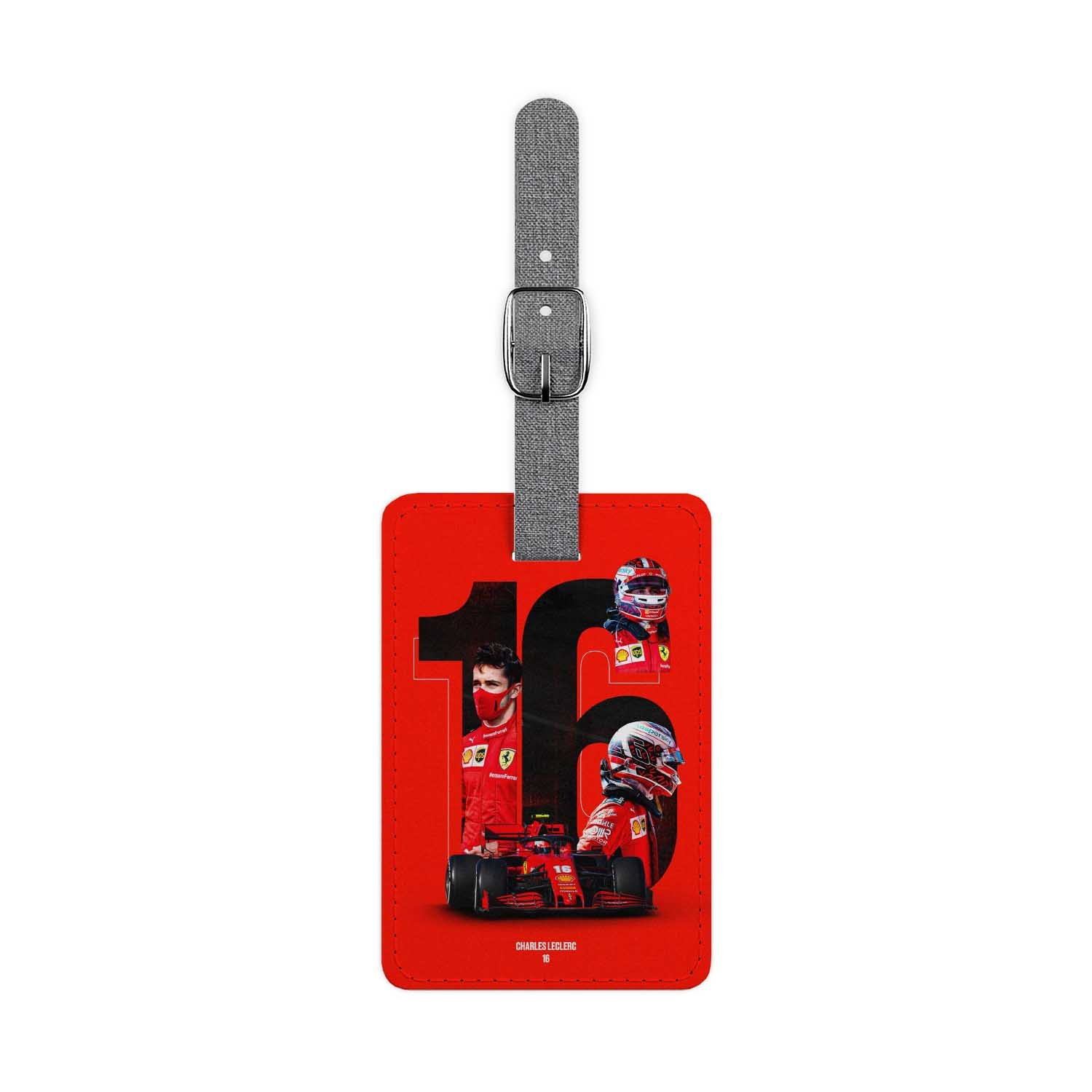 Blackdop Charles Leclerc F1 Ferrari Luggage Tag