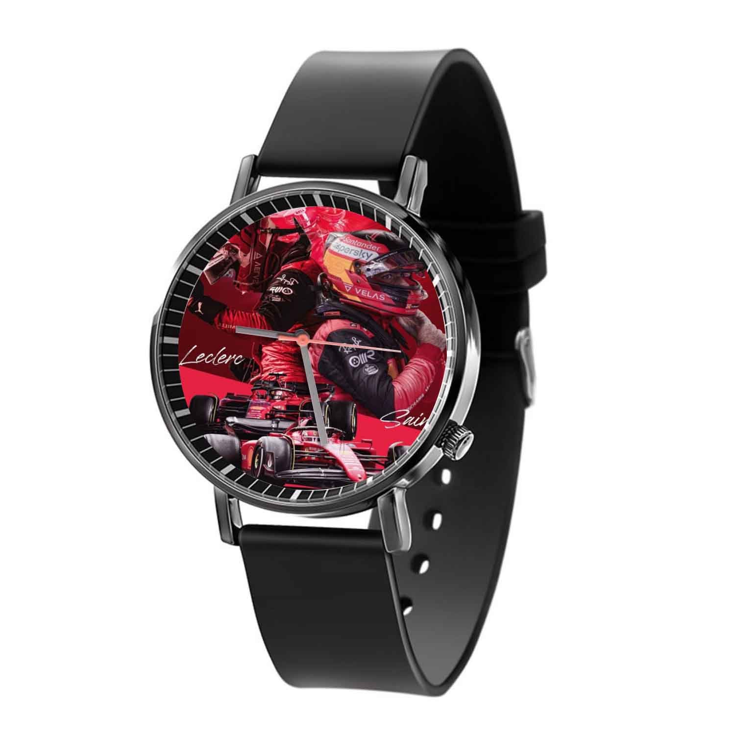 Blackdop Charles Leclerc and Carlos Sainz Quartz Watch