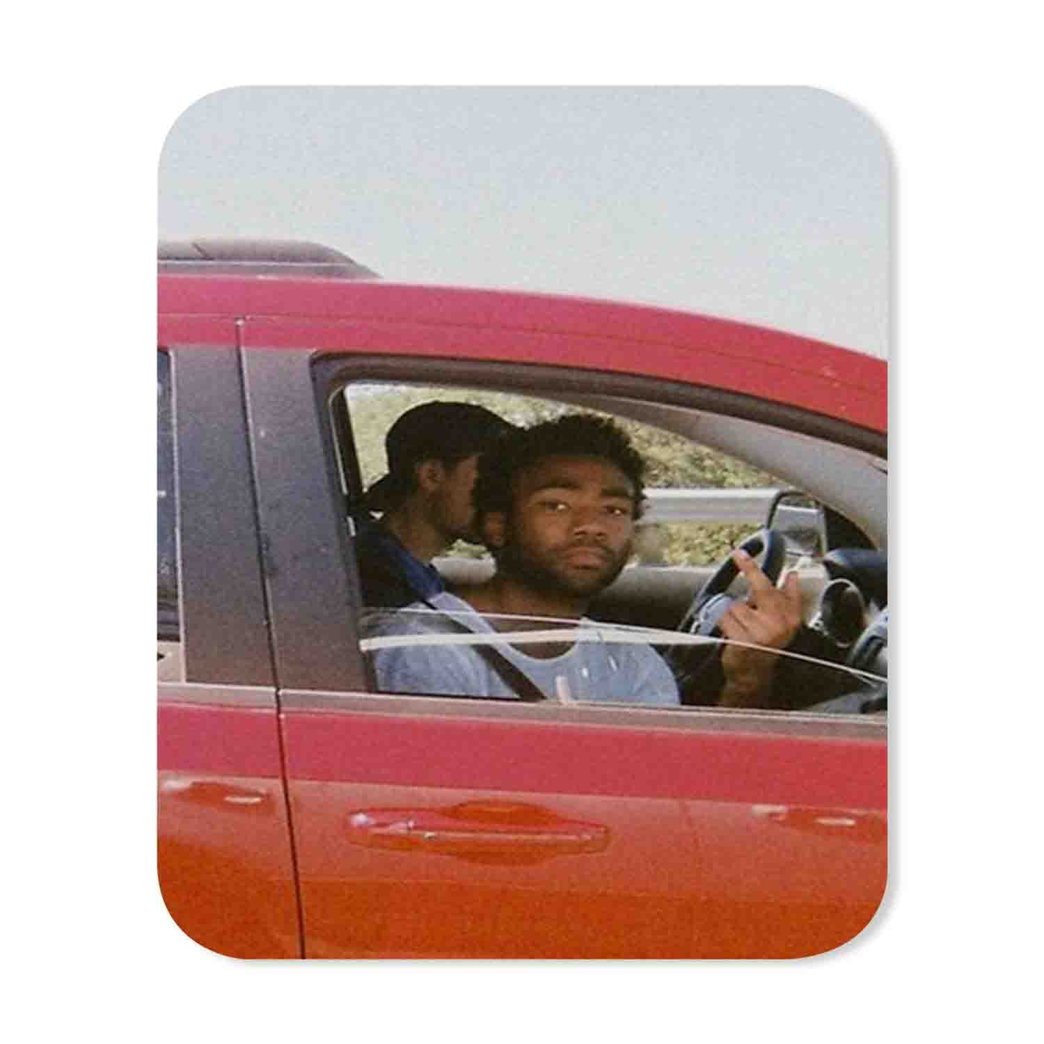 Blackdop Childish Gambino In Car Mouse Pad