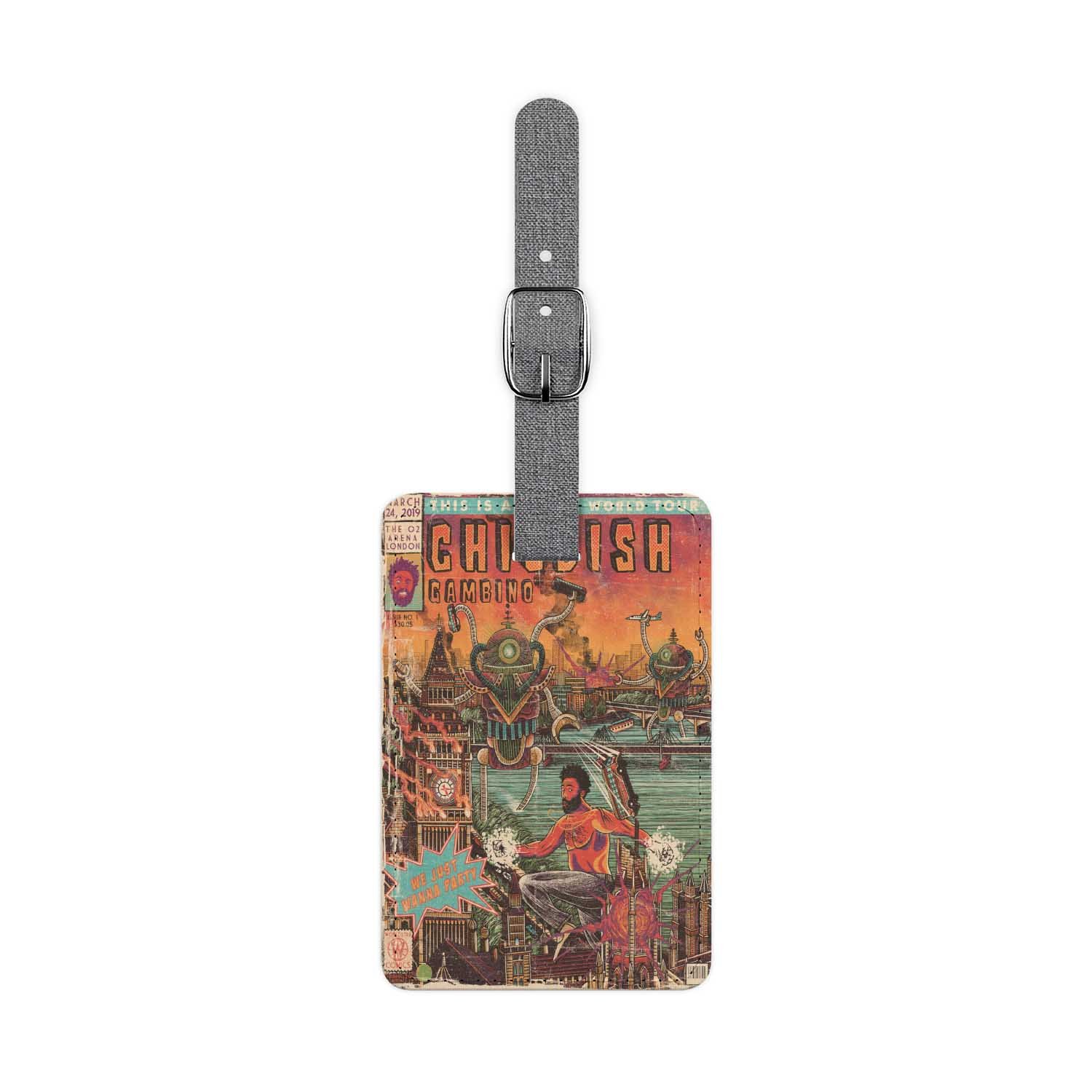 Blackdop Childish Gambino This Is America Word Tour Luggage Tag