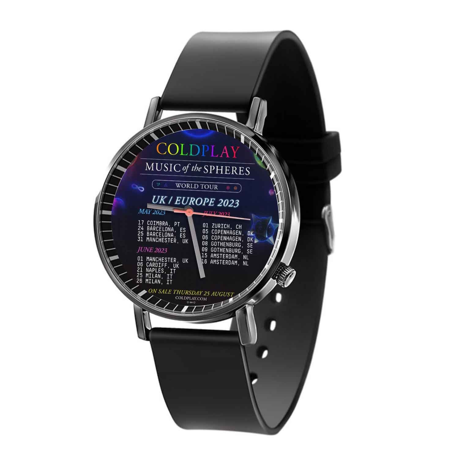 Blackdop Coldplay 2023 Europe Concert Quartz Watch