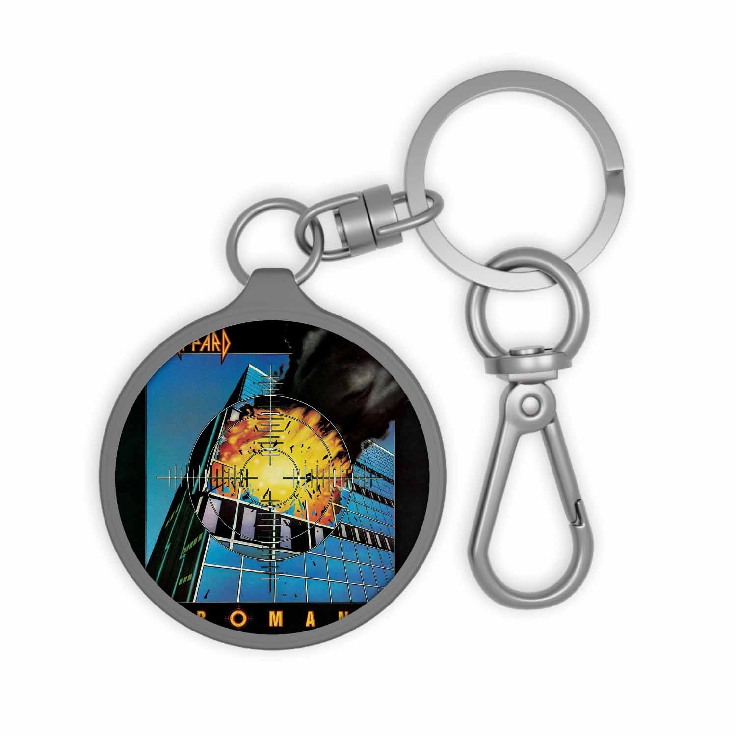 Blackdop Def Leppard Pyromania 1983 Keyring Tag