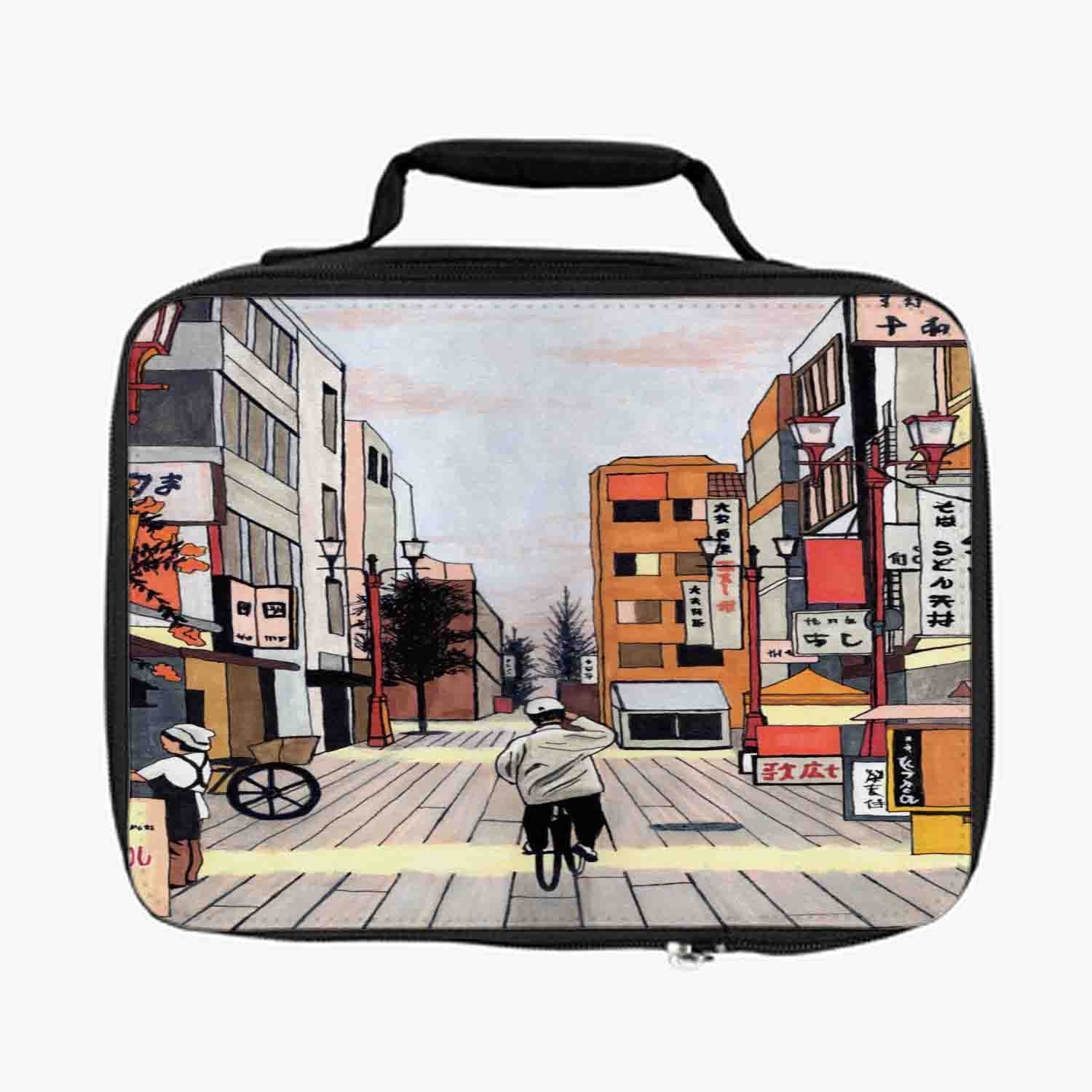 Blackdop Early Morning Ride Japan Lunch Bag
