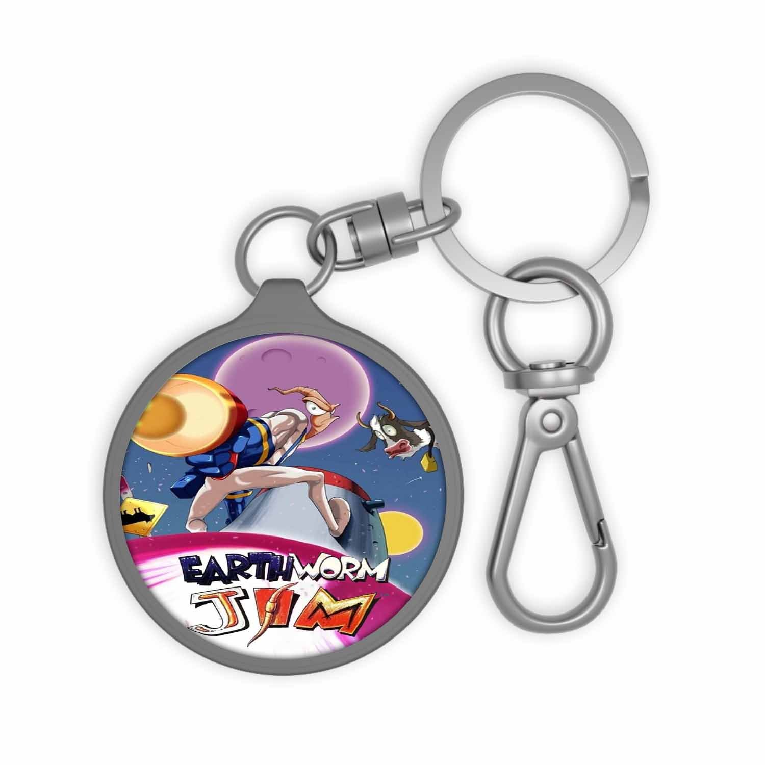 Blackdop Earthworm Jim Keyring Tag