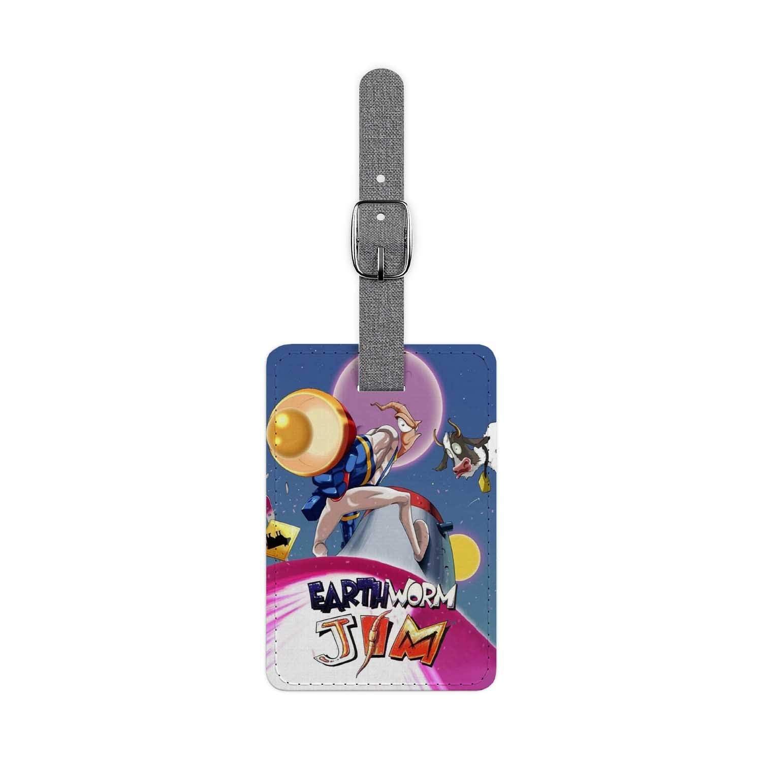 Blackdop Earthworm Jim Luggage Tag