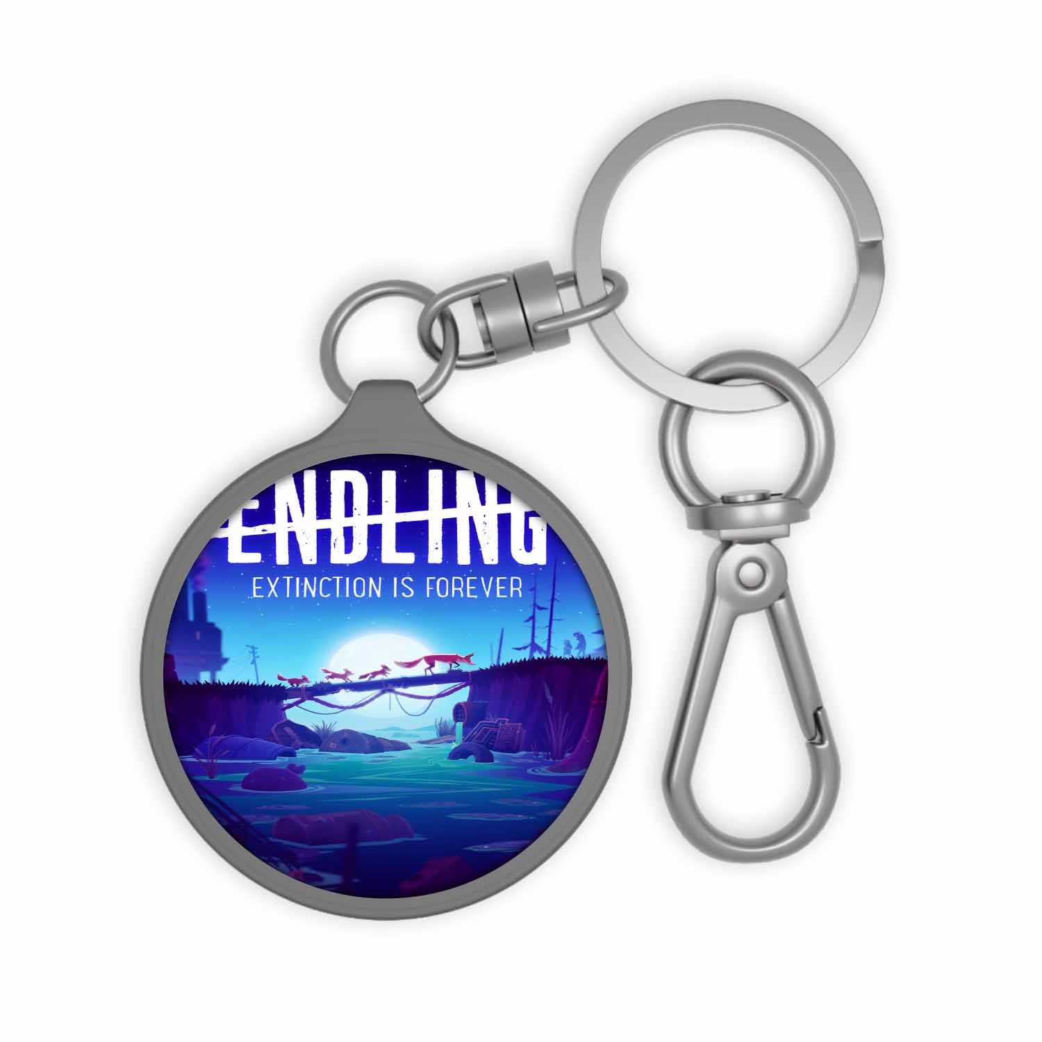 Blackdop Endling Extinction is Forever Keyring Tag
