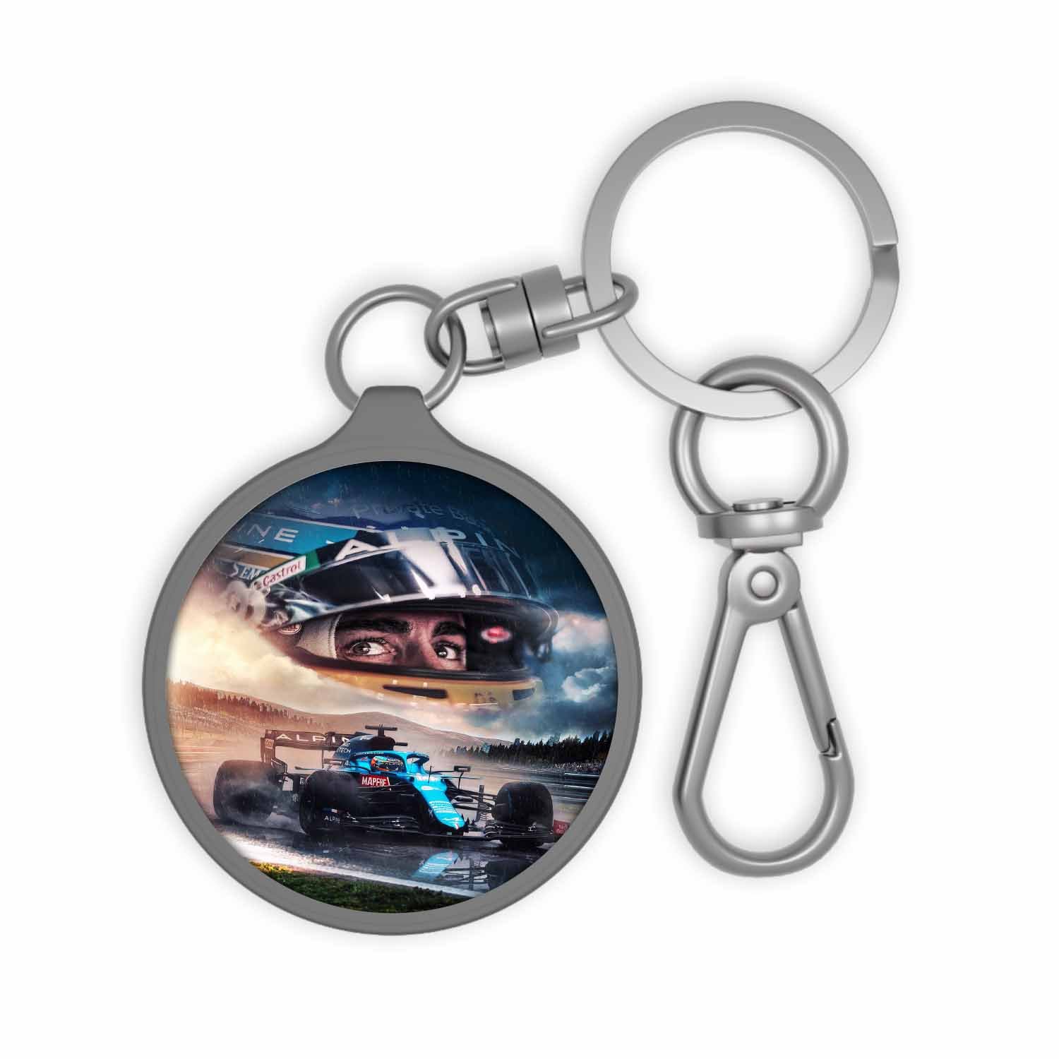 Blackdop Fernando Alonso Formula 1 Keyring Tag