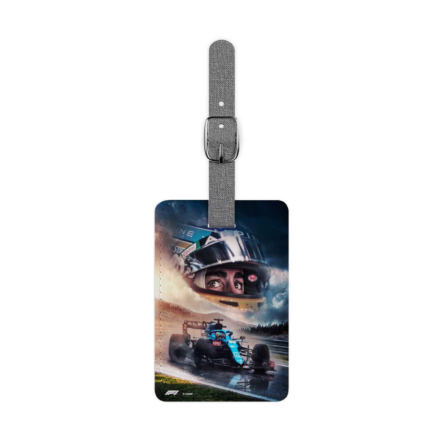 Blackdop Fernando Alonso Formula 1 Luggage Tag