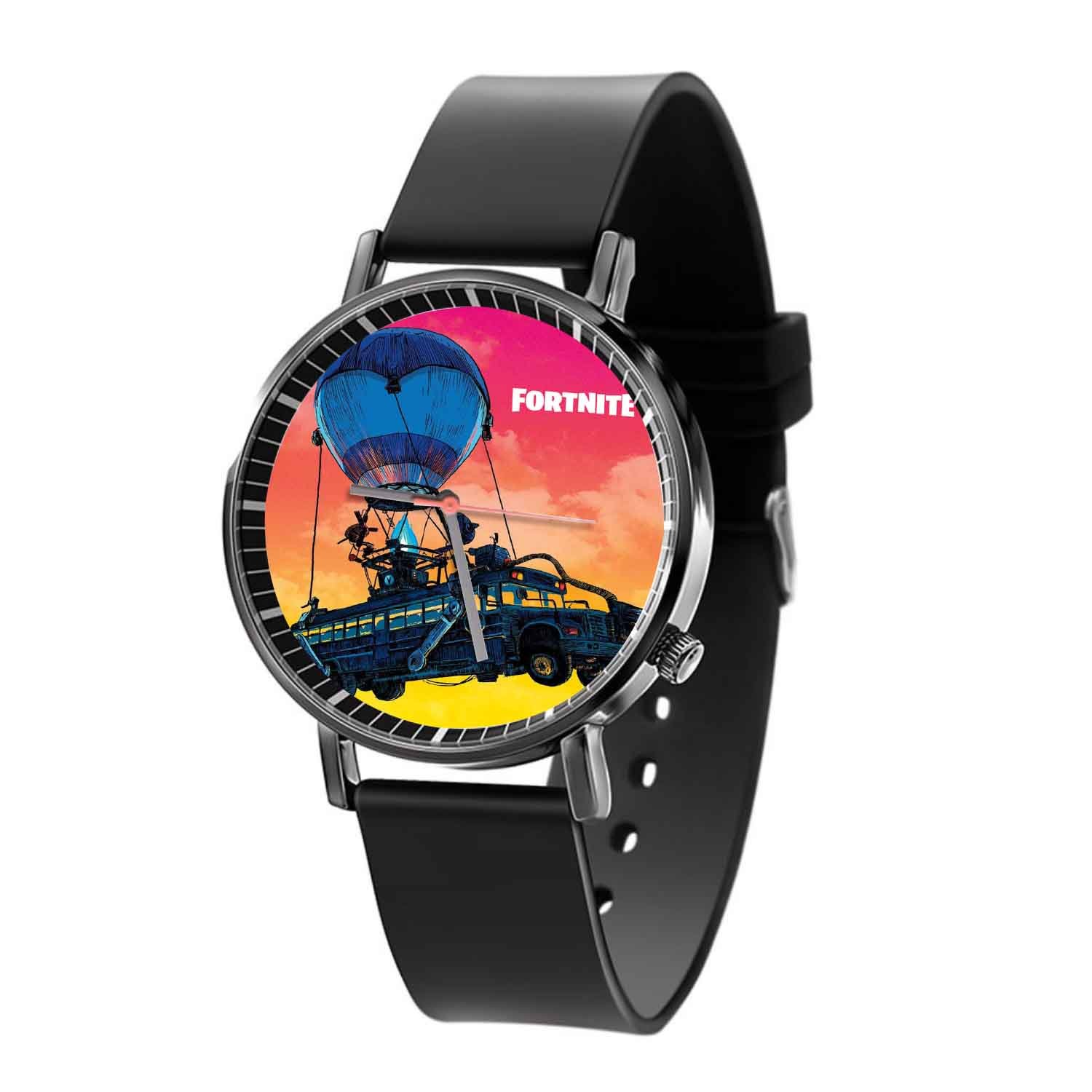 Blackdop Fortnite Battle Bus Quartz Watch Gift Box
