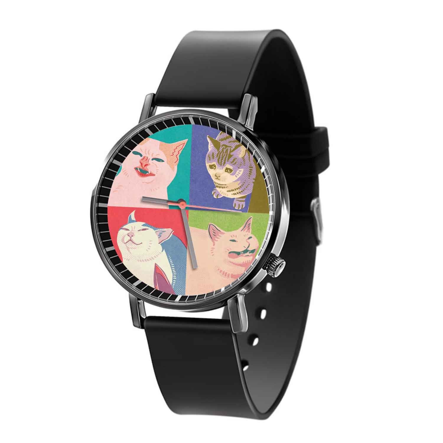 Blackdop Four Meme Cats of the Apocalypse Quartz Watch