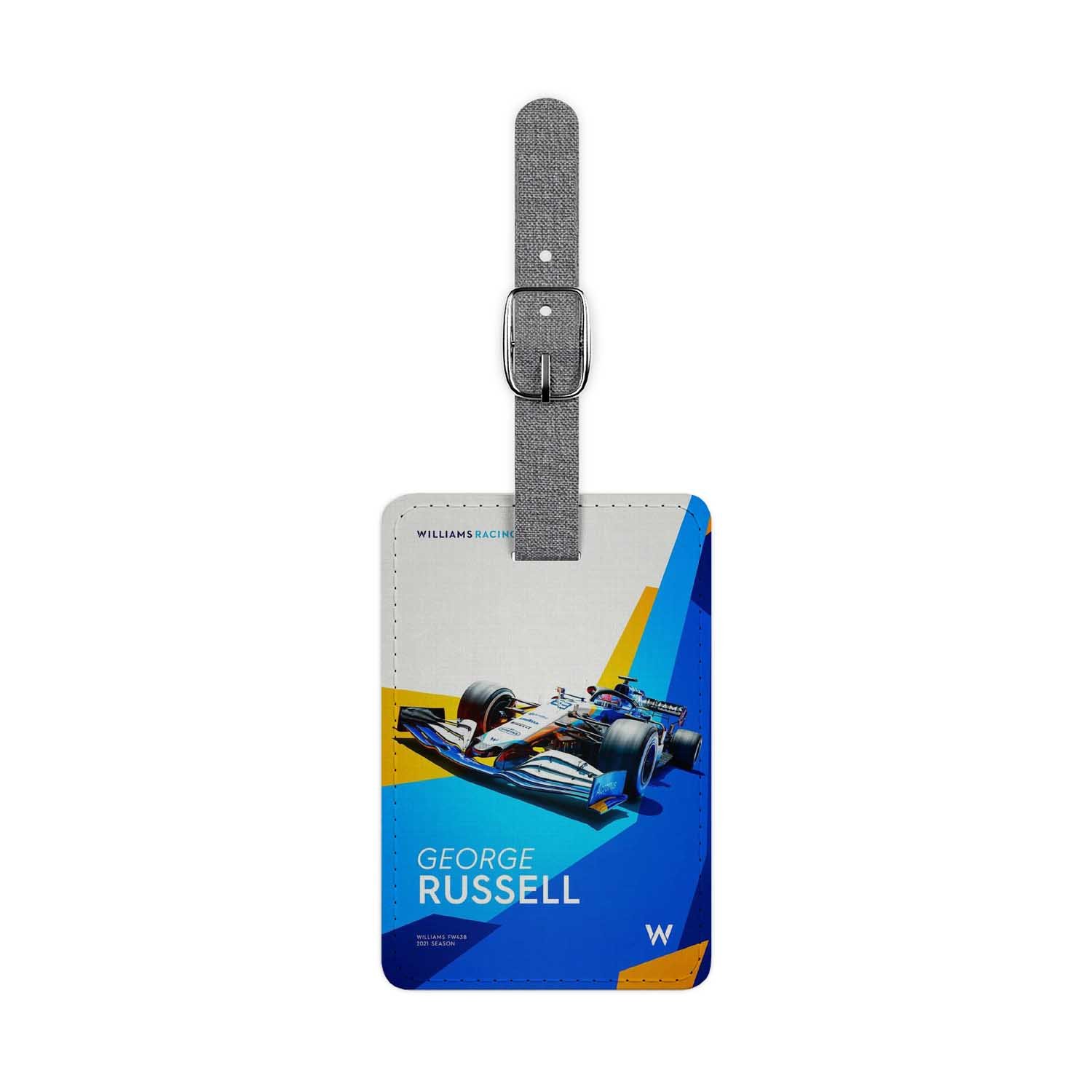 Blackdop George Russell F1 Art Luggage Tag