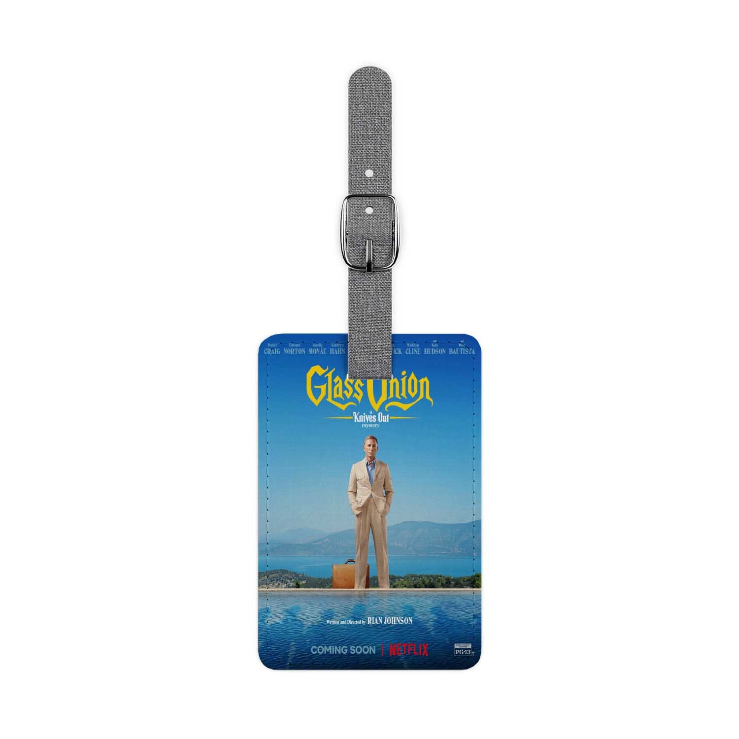 Blackdop Glass Onion A Knives Out Mystery Luggage Tag