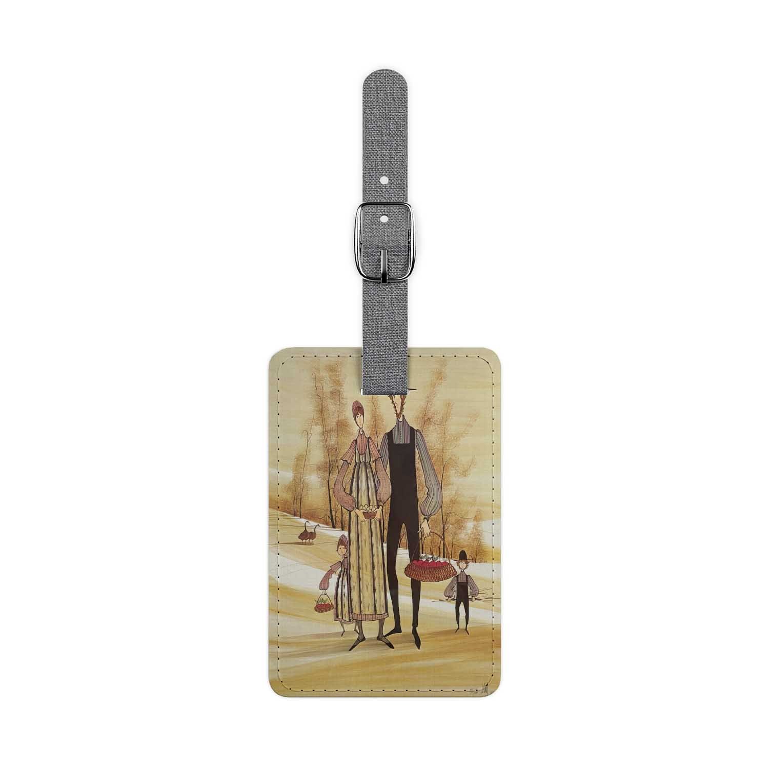 Blackdop Golden Joy P Buckley Moss Luggage Tag
