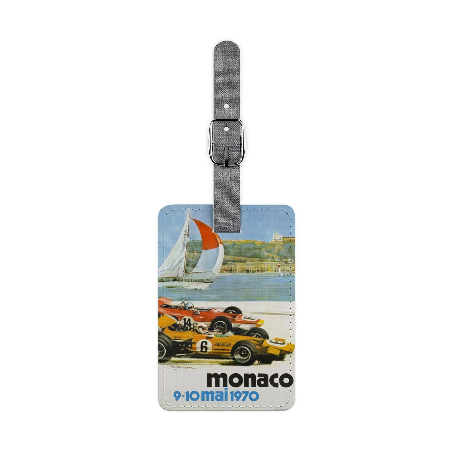 Blackdop Grand Prix Monaco 1970 Luggage Tag
