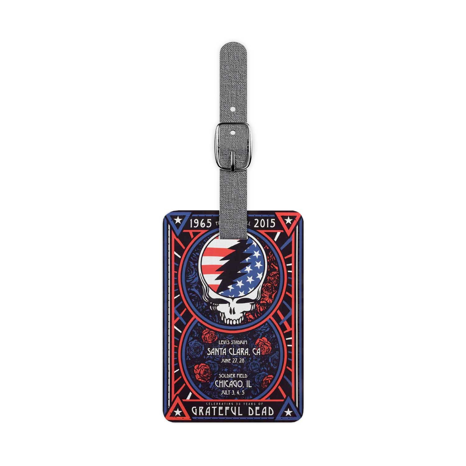 Blackdop Grateful Dead Fare Thee Well Poster Luggage Tag