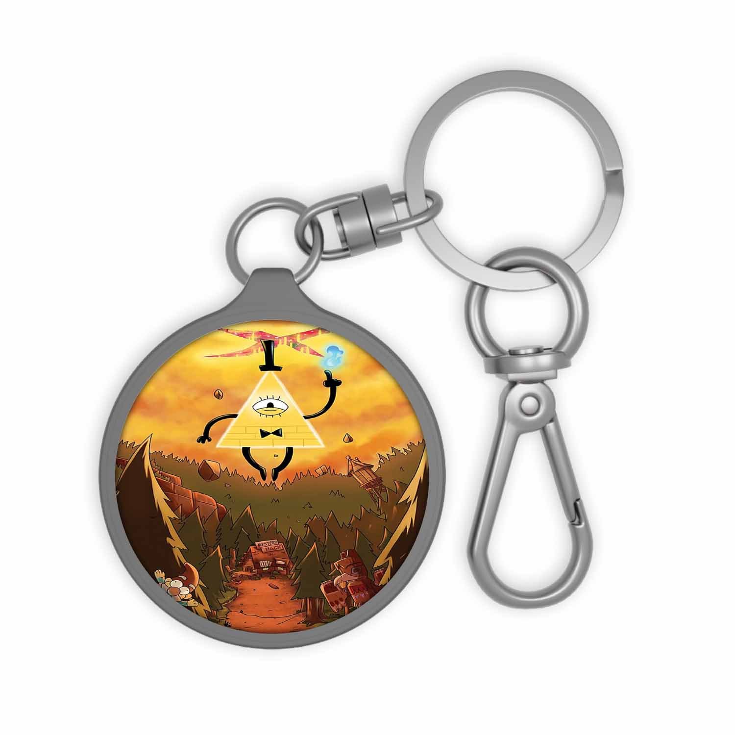 Blackdop Gravity Falls Bill Cipher Keyring Tag