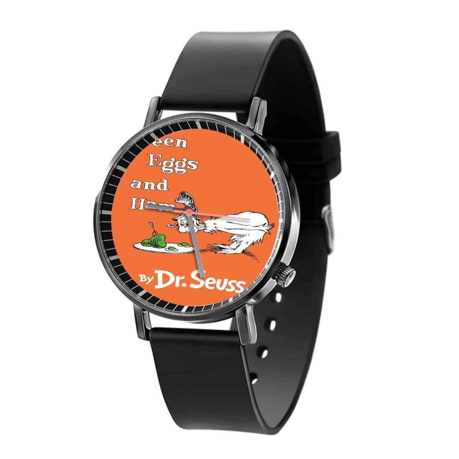Blackdop Green Eggs and Ham Dr Seuss Quartz Watch