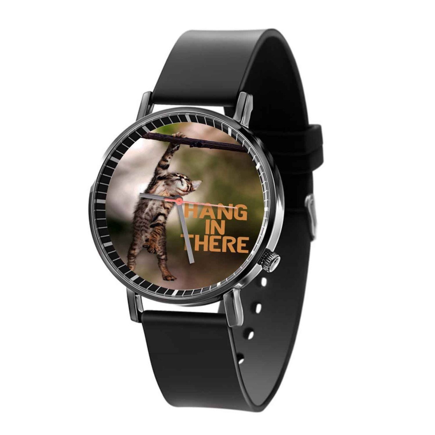 Blackdop Hang In There Cat Quartz Watch