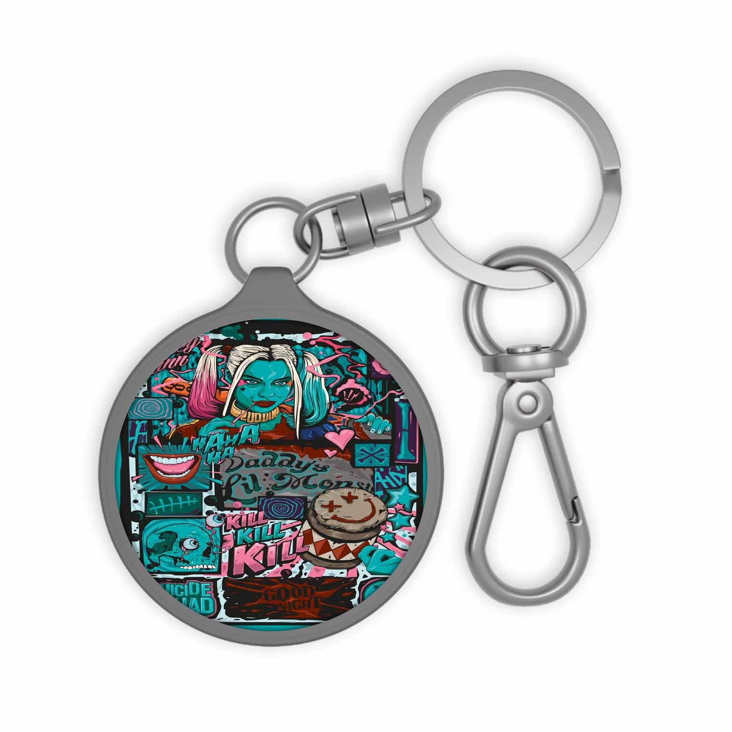Blackdop Harley Quinn Suicide Squad Art Keyring Tag