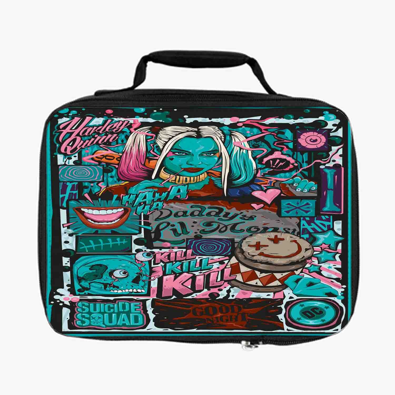 Blackdop Harley Quinn Suicide Squad Art Lunch Bag