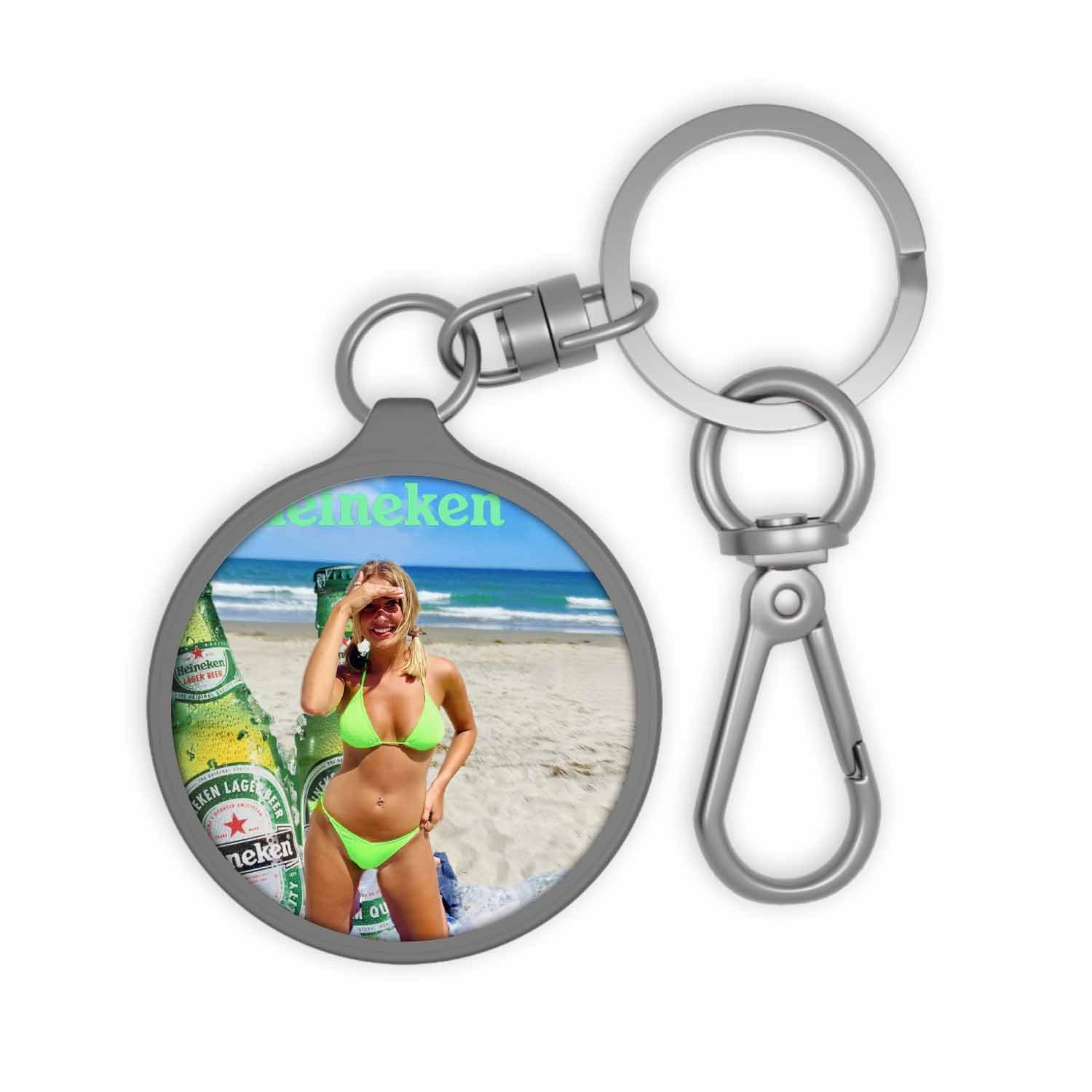 Blackdop Heineken Beer Poster Keyring Tag
