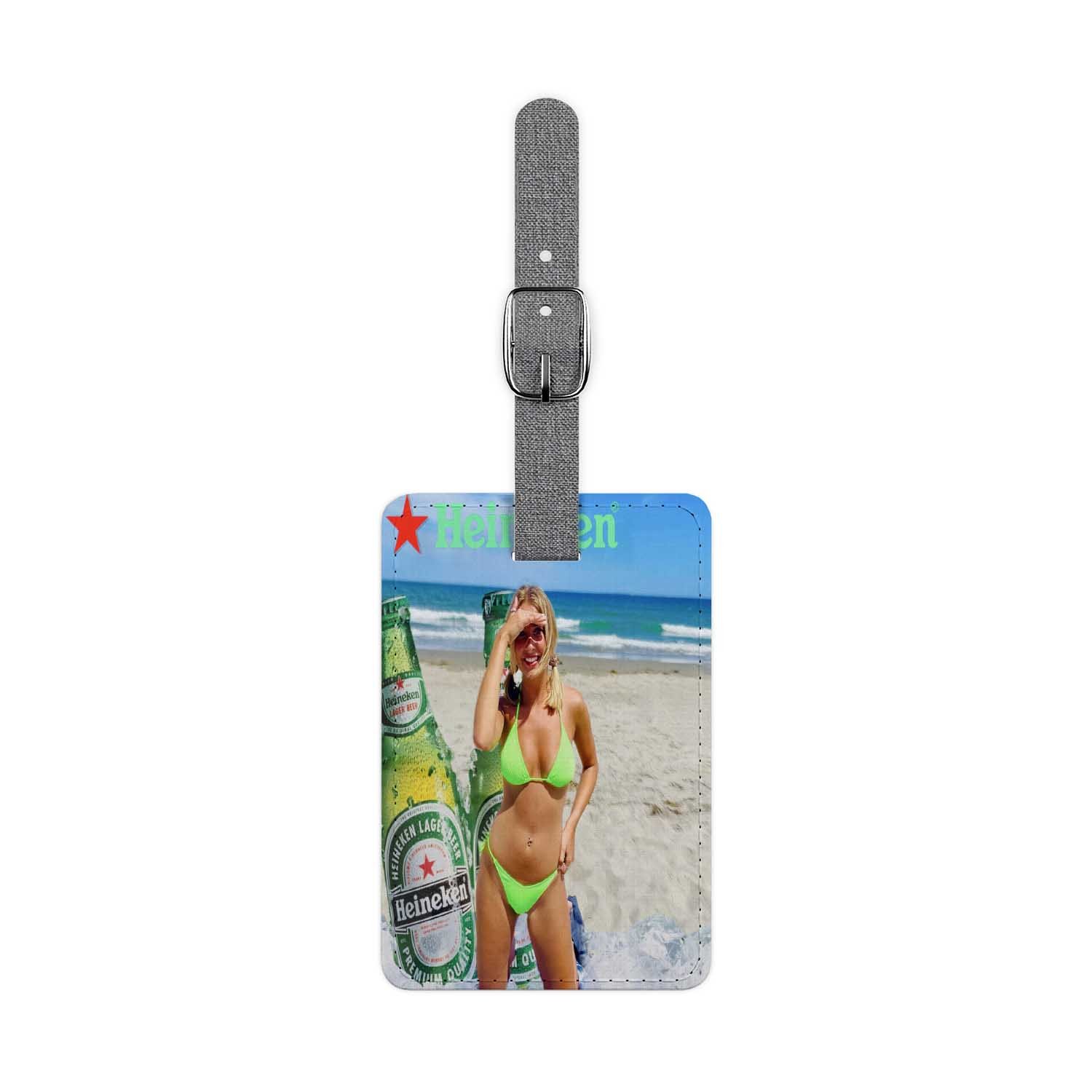 Blackdop Heineken Beer Poster Luggage Tag
