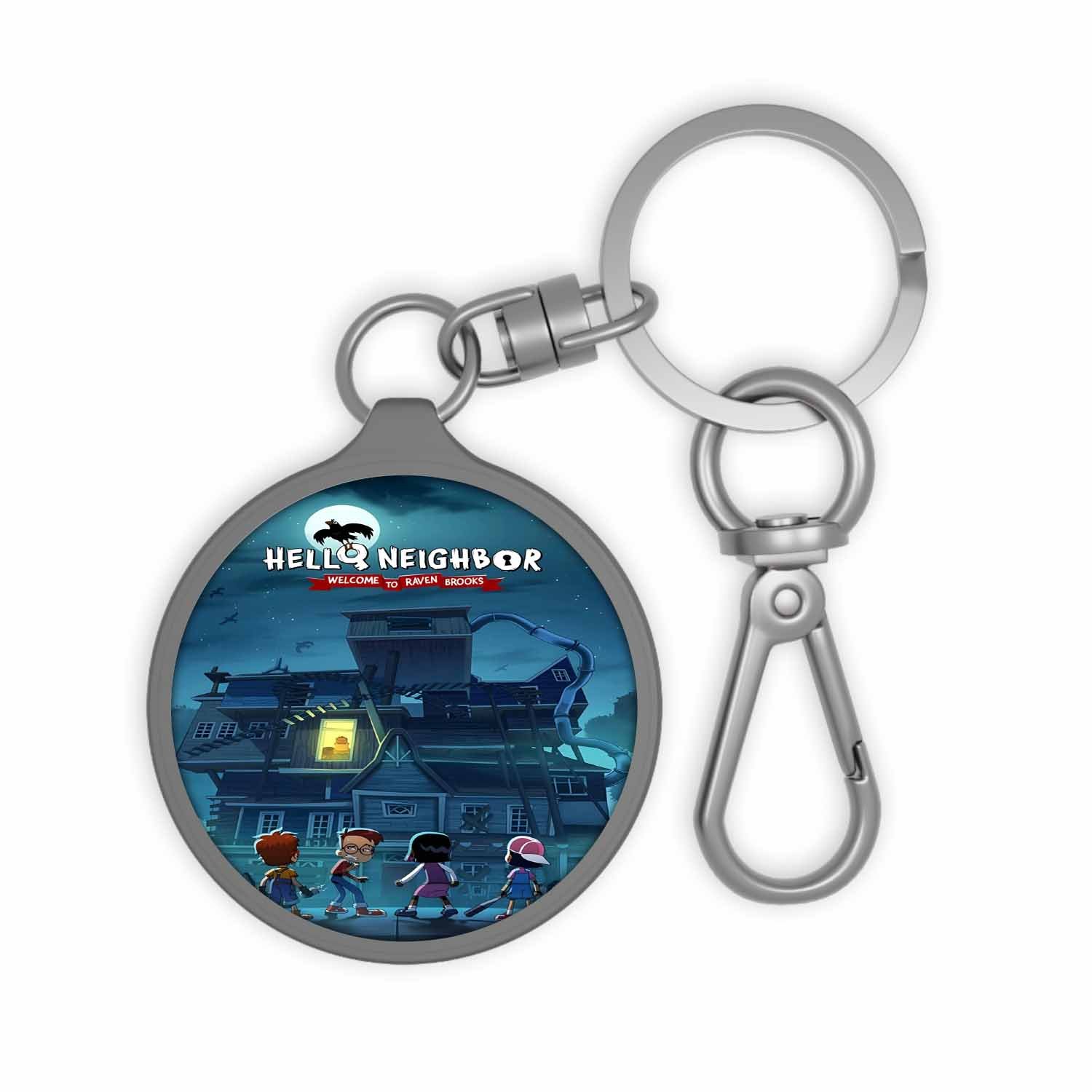 Blackdop Hello Neighbor Welcome to Raven Brooks Keyring Tag