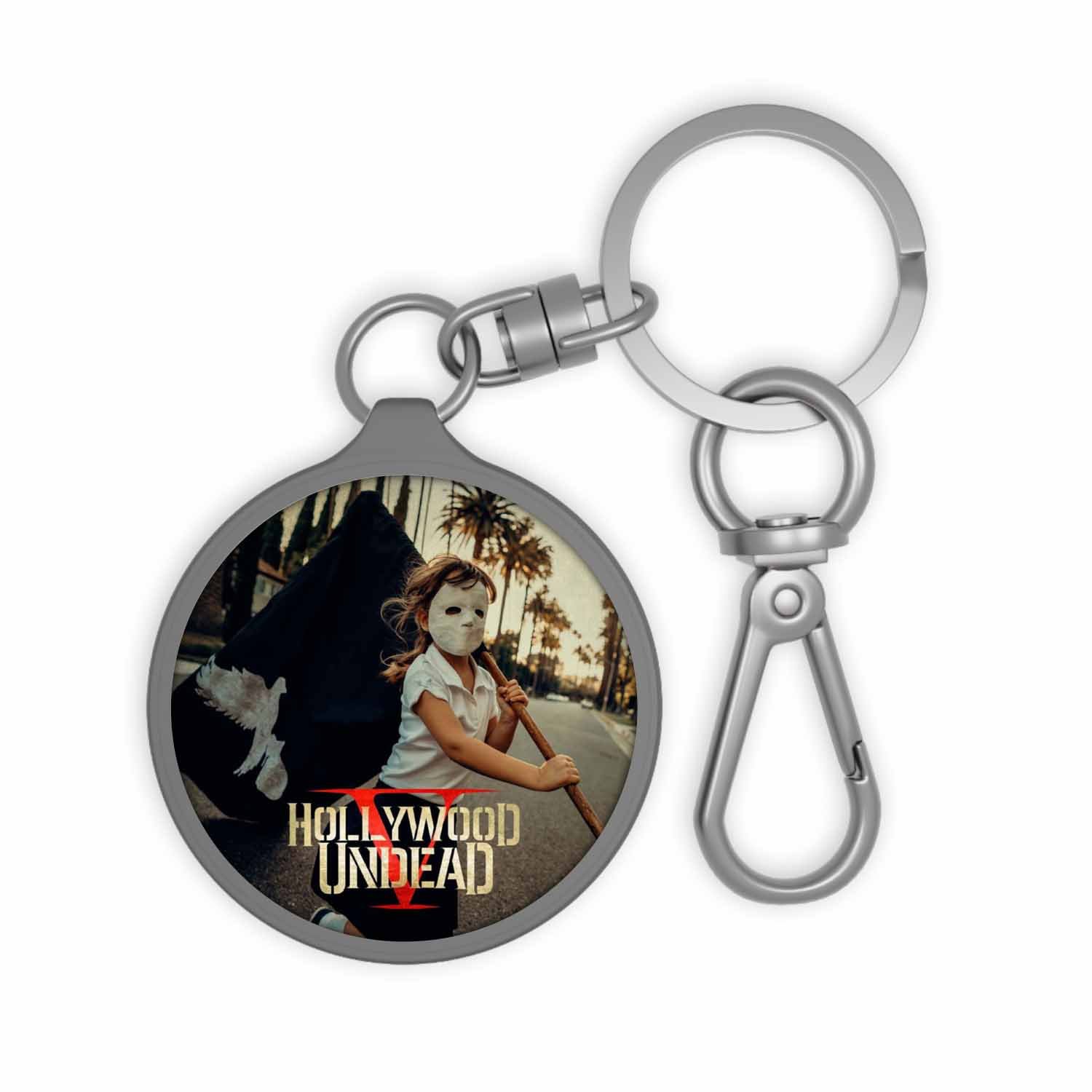 Blackdop Hollywood Undead V Keyring Tag