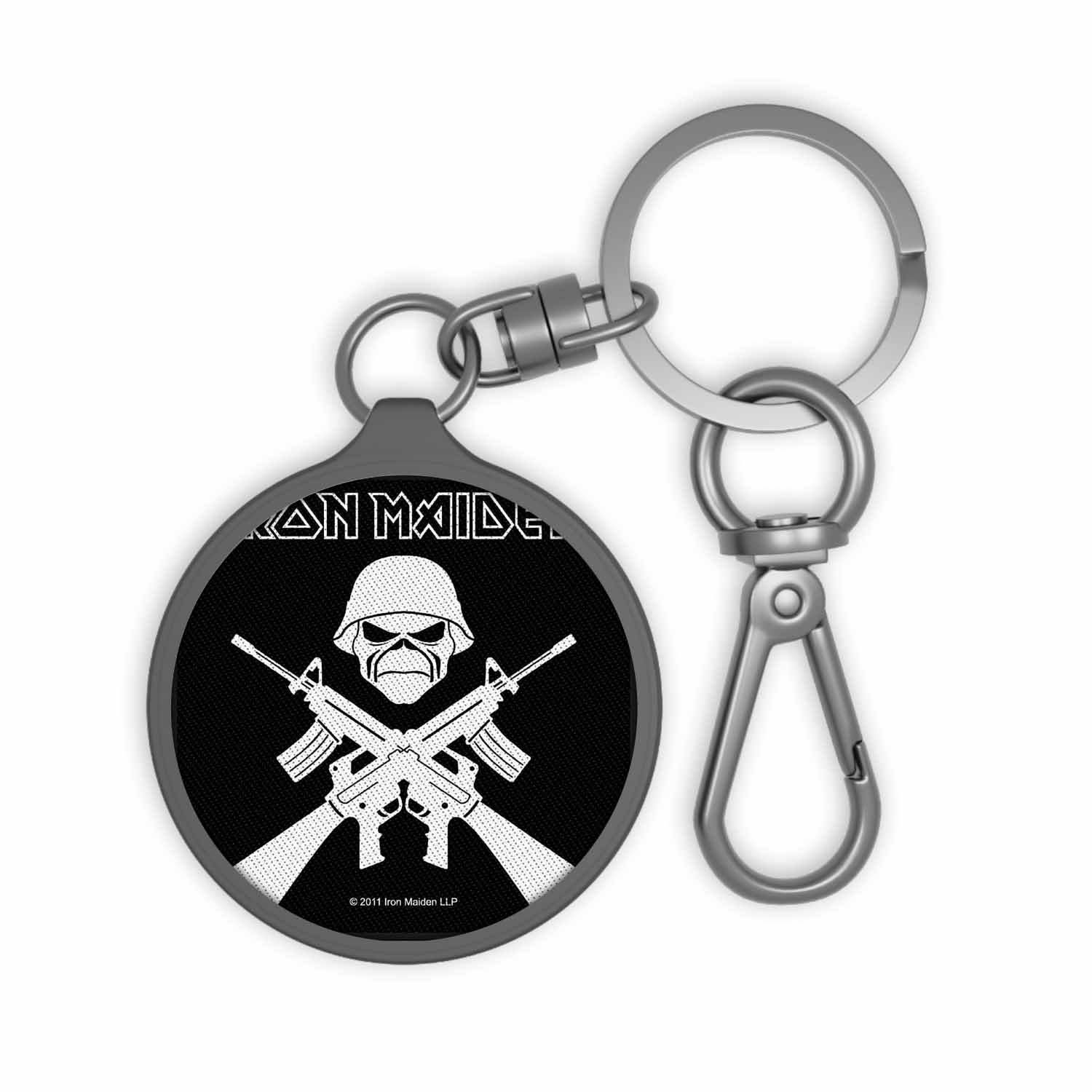 Blackdop Iron Maiden A Matter of Life and Death Flag Keyring Tag