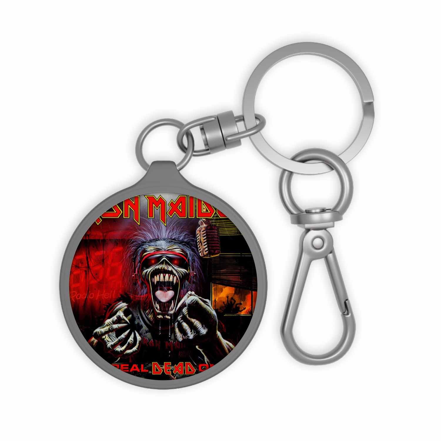 Blackdop Iron Maiden A Real Dead One 1993 Keyring Tag