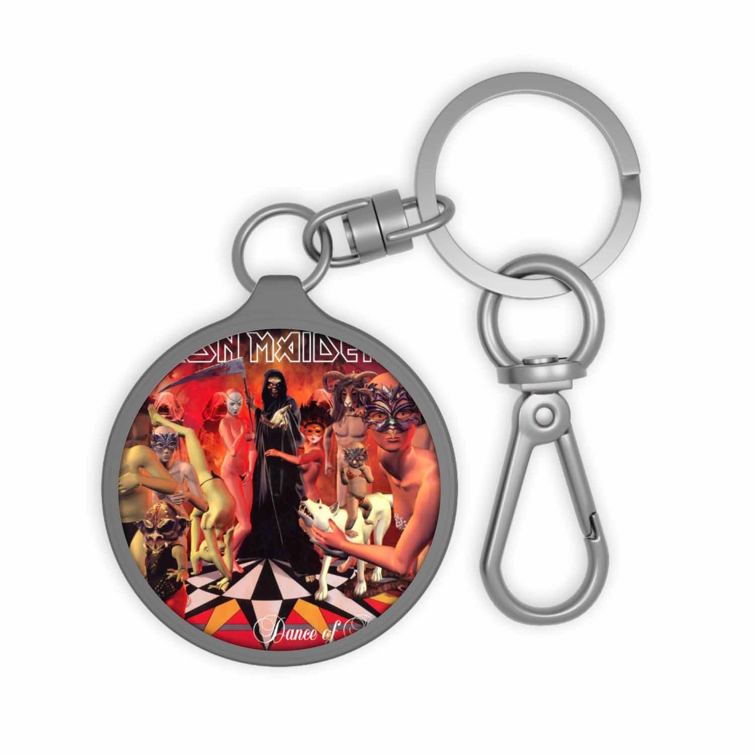 Blackdop Iron Maiden Dance of Death 2003 Keyring Tag