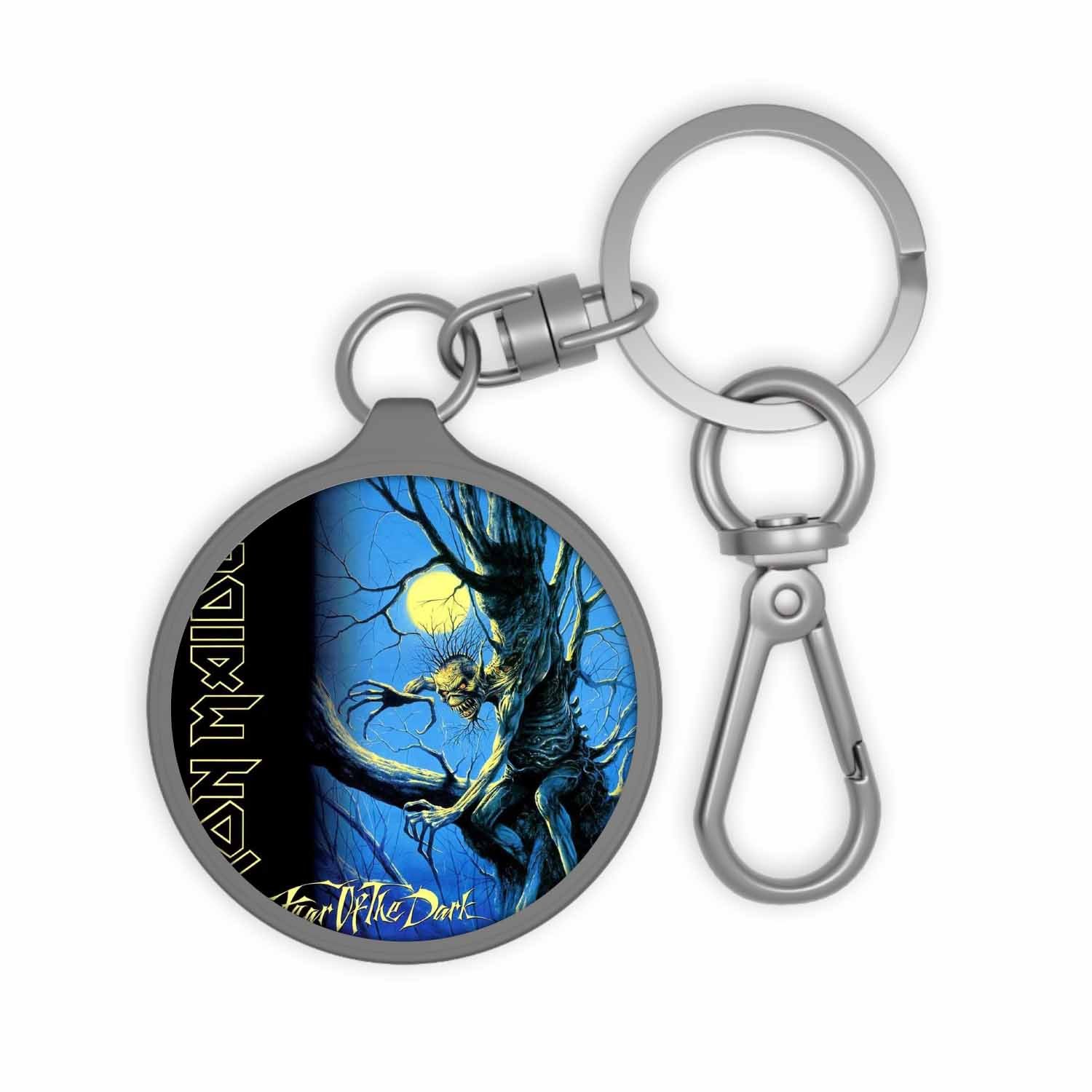 Blackdop Iron Maiden Fear of The Dark 1992 Keyring Tag