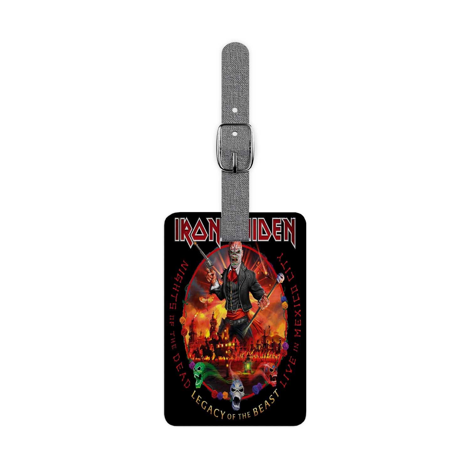 Blackdop Iron Maiden Nights of the Dead Legacy of the Beast Mexico City Luggage Tag