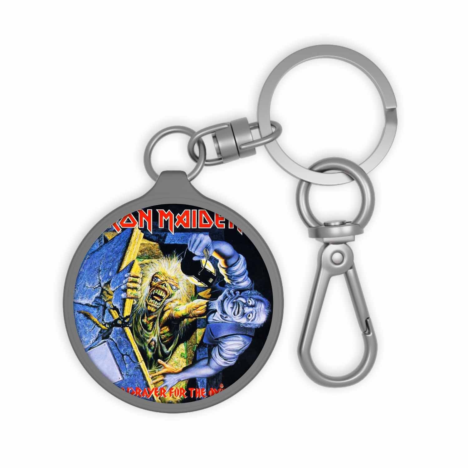 Blackdop Iron Maiden No Prayer for the Dying 1990 Keyring Tag