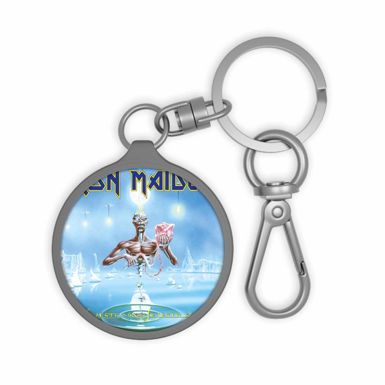 Blackdop Iron Maiden Seventh Son of a Seventh Son 1988 Keyring Tag