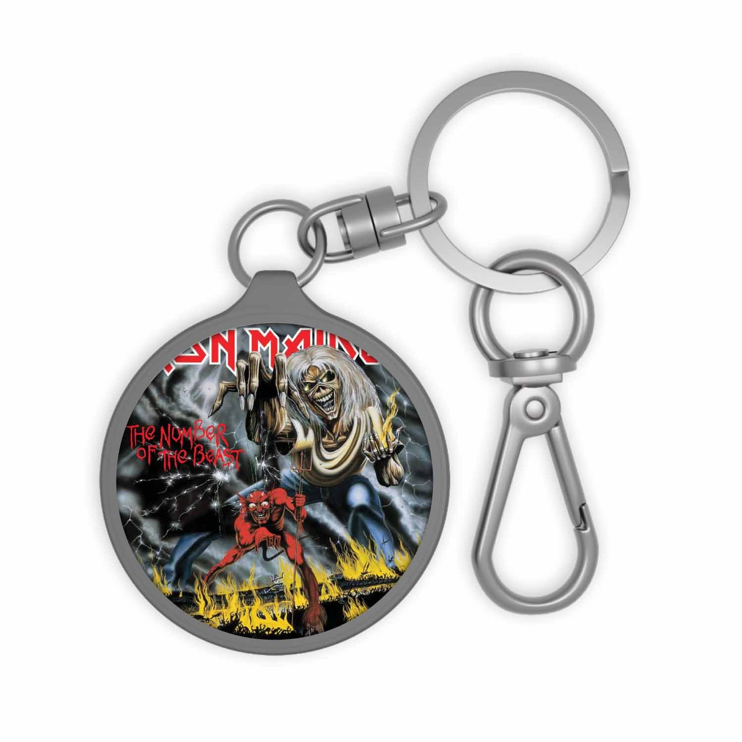 Blackdop Iron Maiden The Number Of The Beast 2015 Keyring Tag