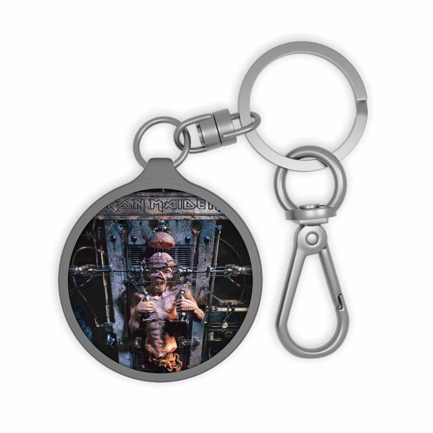 Blackdop Iron Maiden The X Factor 1995 Keyring Tag