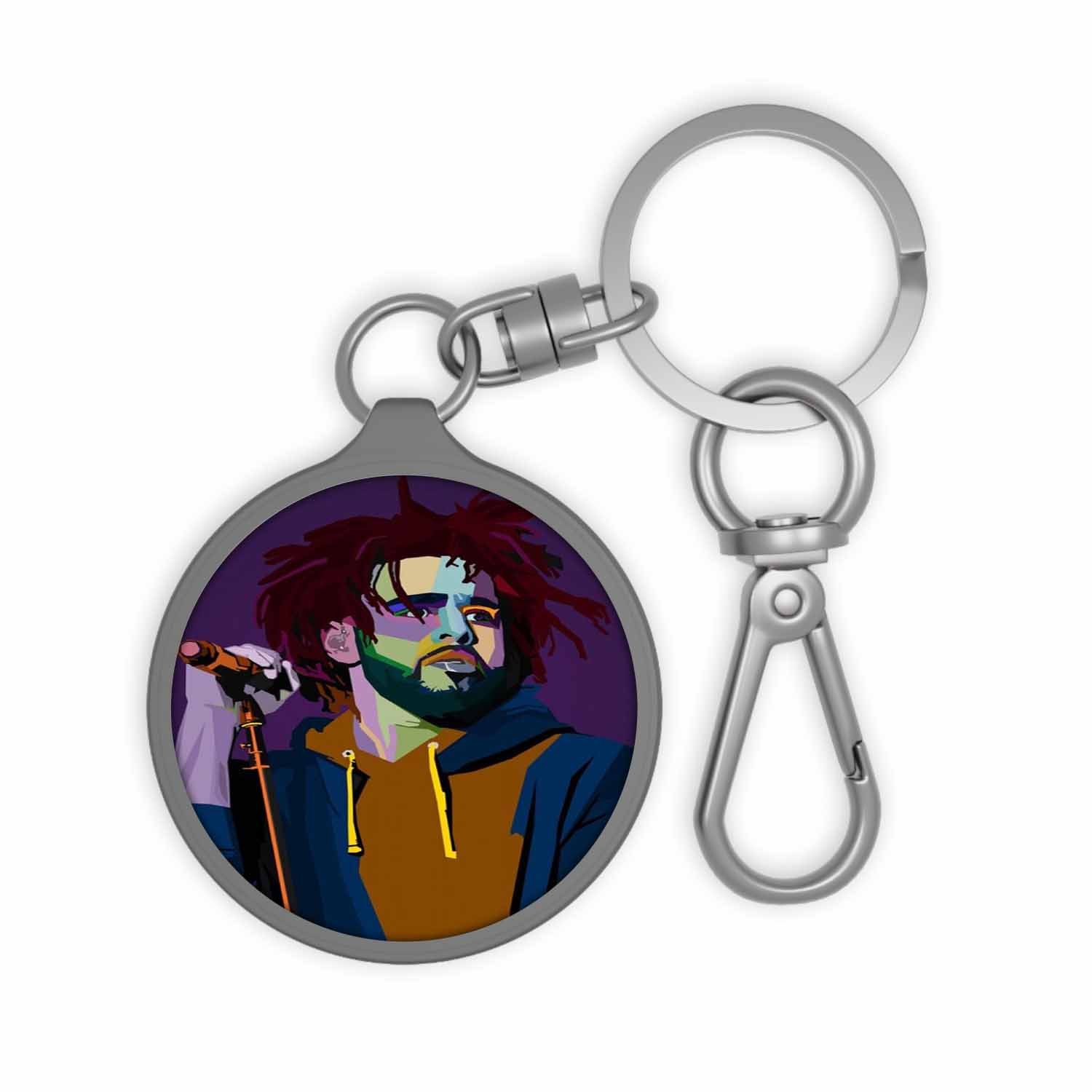 Blackdop J Cole Art Keyring Tag