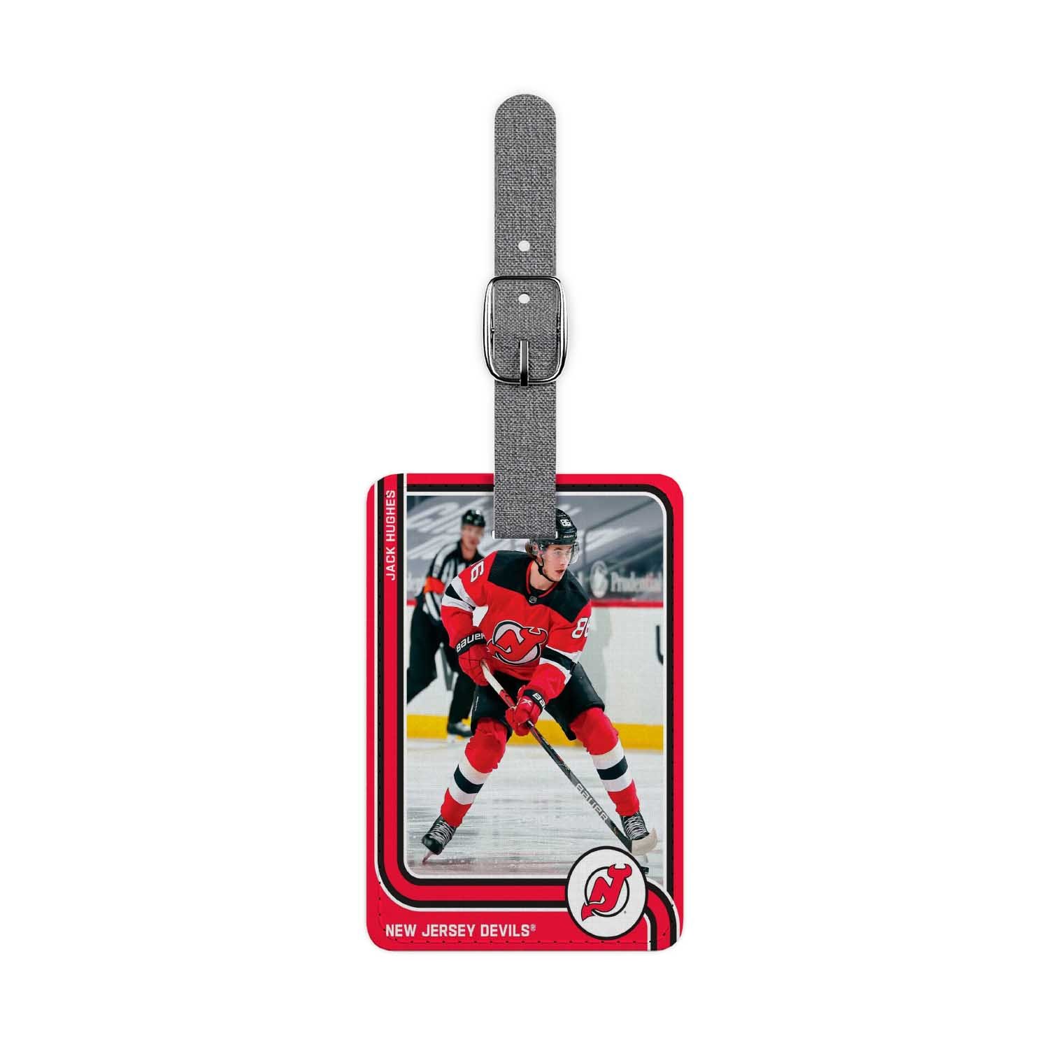 Blackdop Jack Hughes New Jersey Devils Luggage Tag