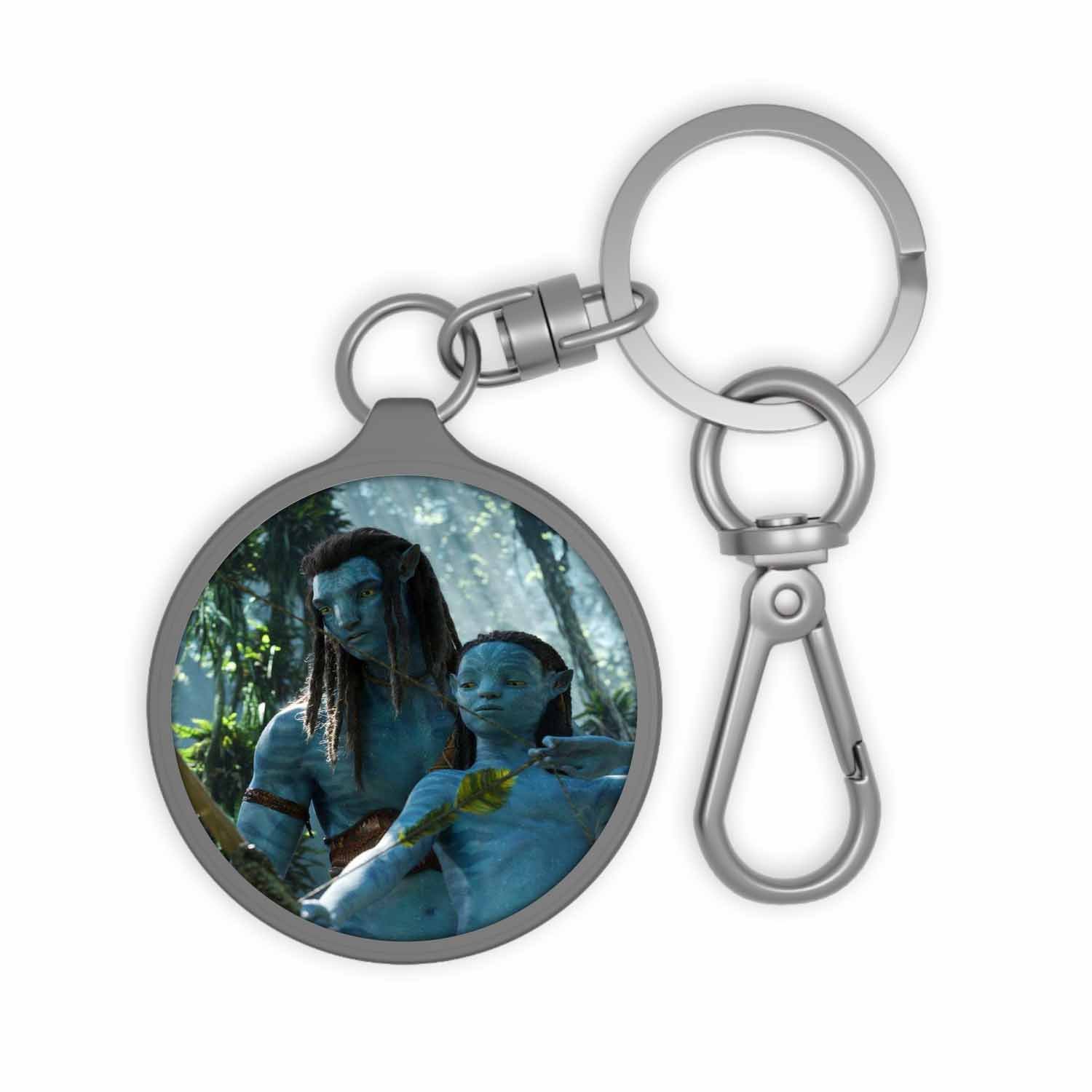 Blackdop Jake and Neytiri Avatar The Way of Water Keyring Tag