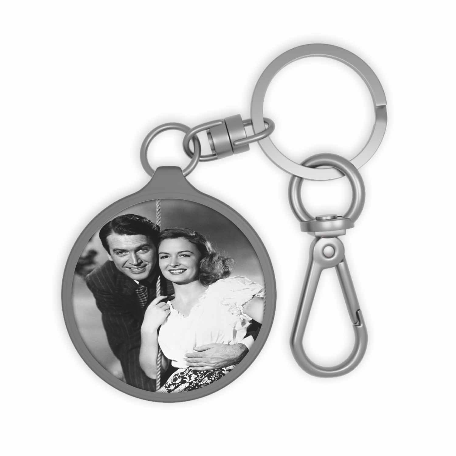 Blackdop James Stewart and Donna Reed Keyring Tag