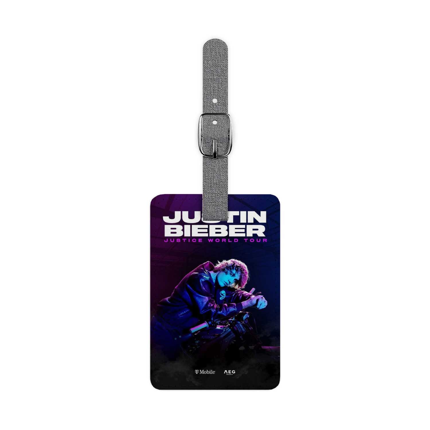 Blackdop Justin Bieber Justice World Tour 2022 Luggage Tag