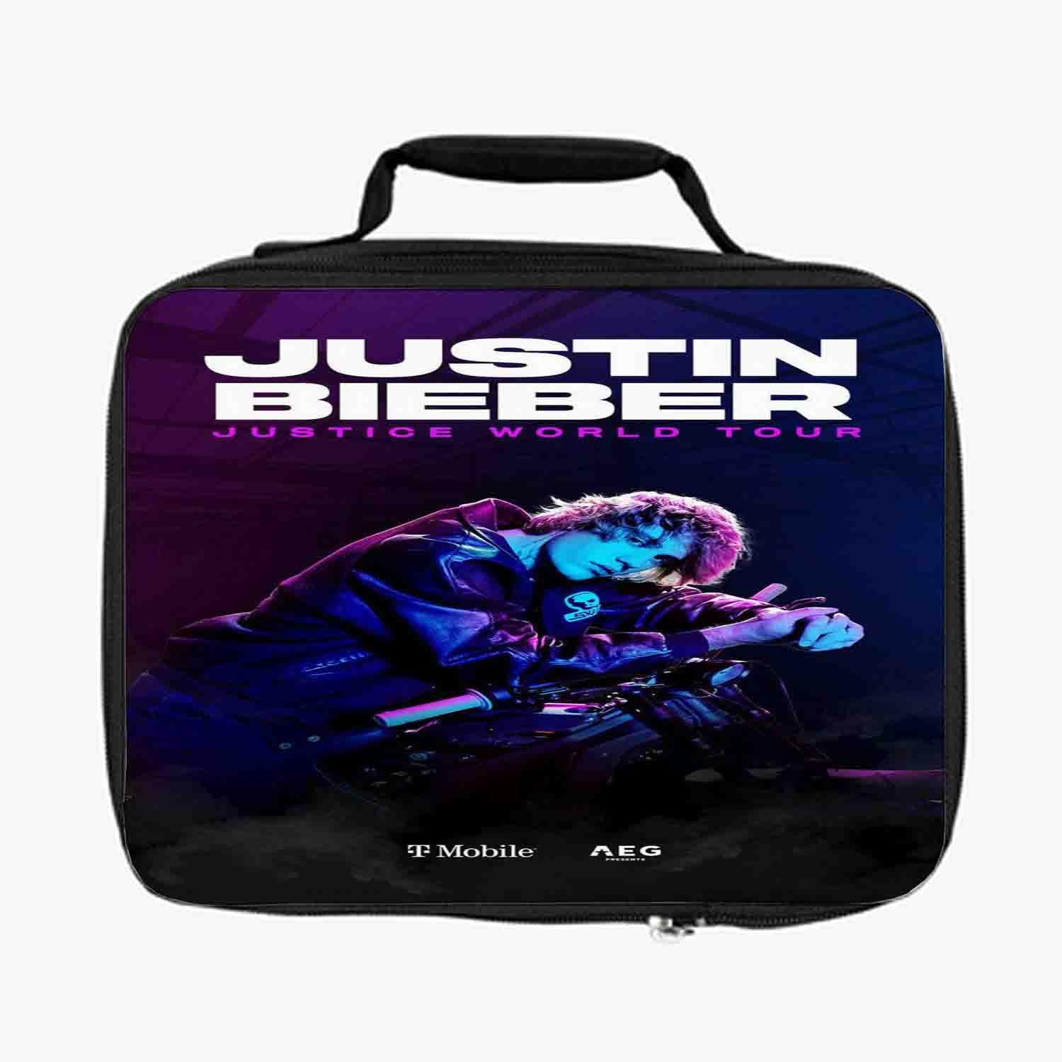 Blackdop Justin Bieber Justice World Tour 2022 Lunch Bag