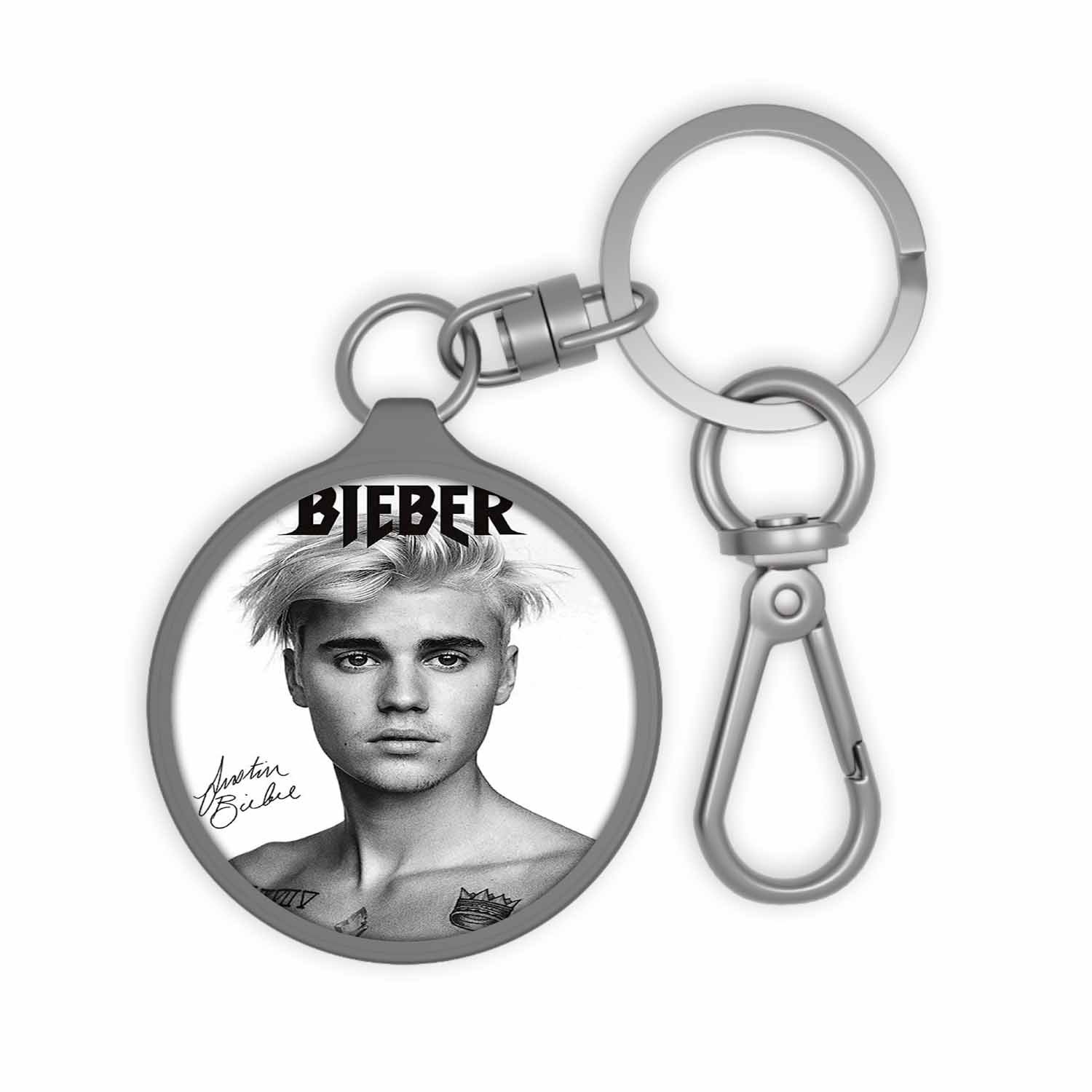 Blackdop Justin Bieber Signed Keyring Tag