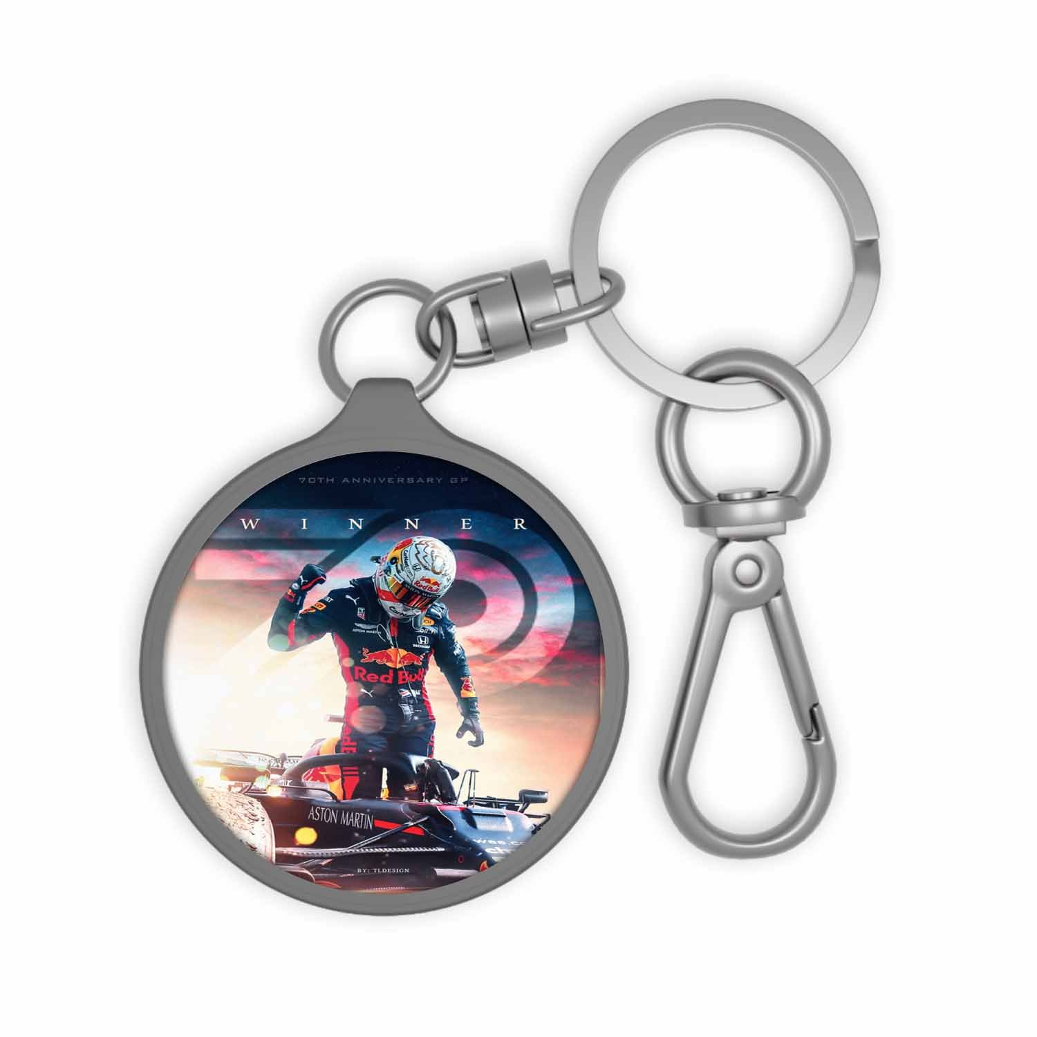 Blackdop Max Verstappen F1 Winner Keyring Tag